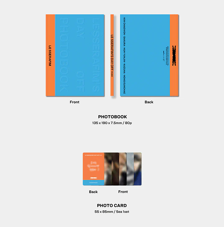 [WEVERSE POB] LE SSERAFIM's DAY OFF IN JEJU PHOTOBOOK+Pre-Order Benefit - Image 3