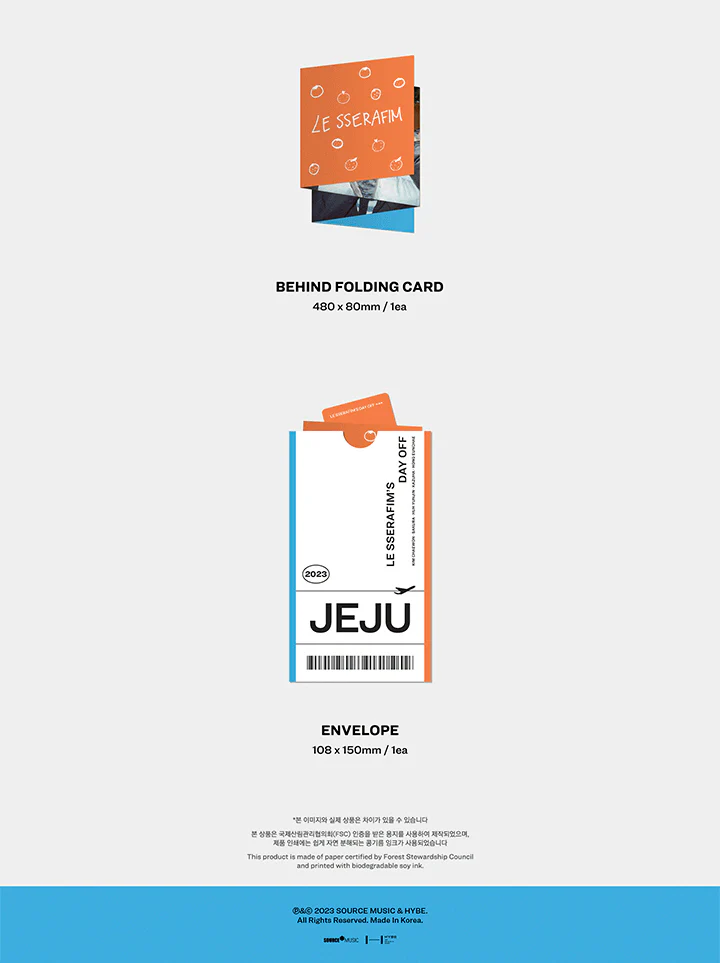 [WEVERSE POB] LE SSERAFIM's DAY OFF IN JEJU PHOTOBOOK+Pre-Order Benefit - Image 4