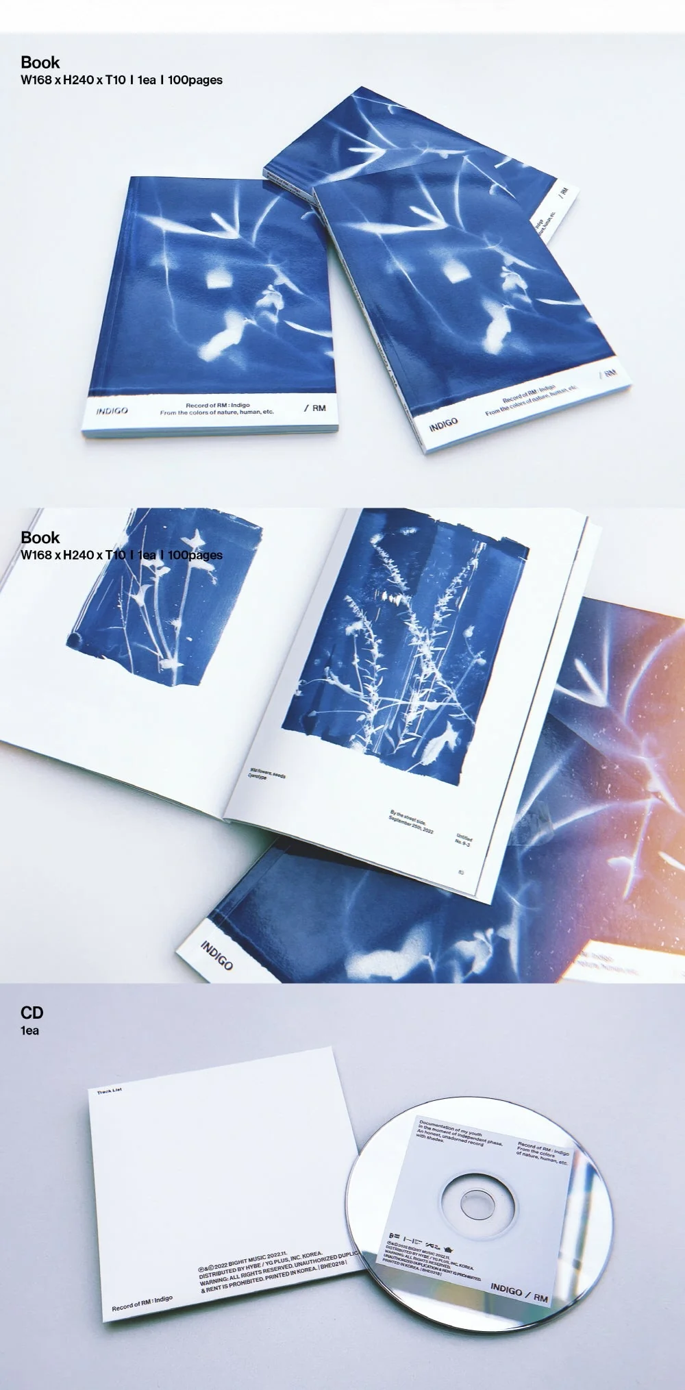 [WEVERSE POB] RM (BTS) - Indigo [Book Edition] CD+Pre-Order Benefit - Image 4