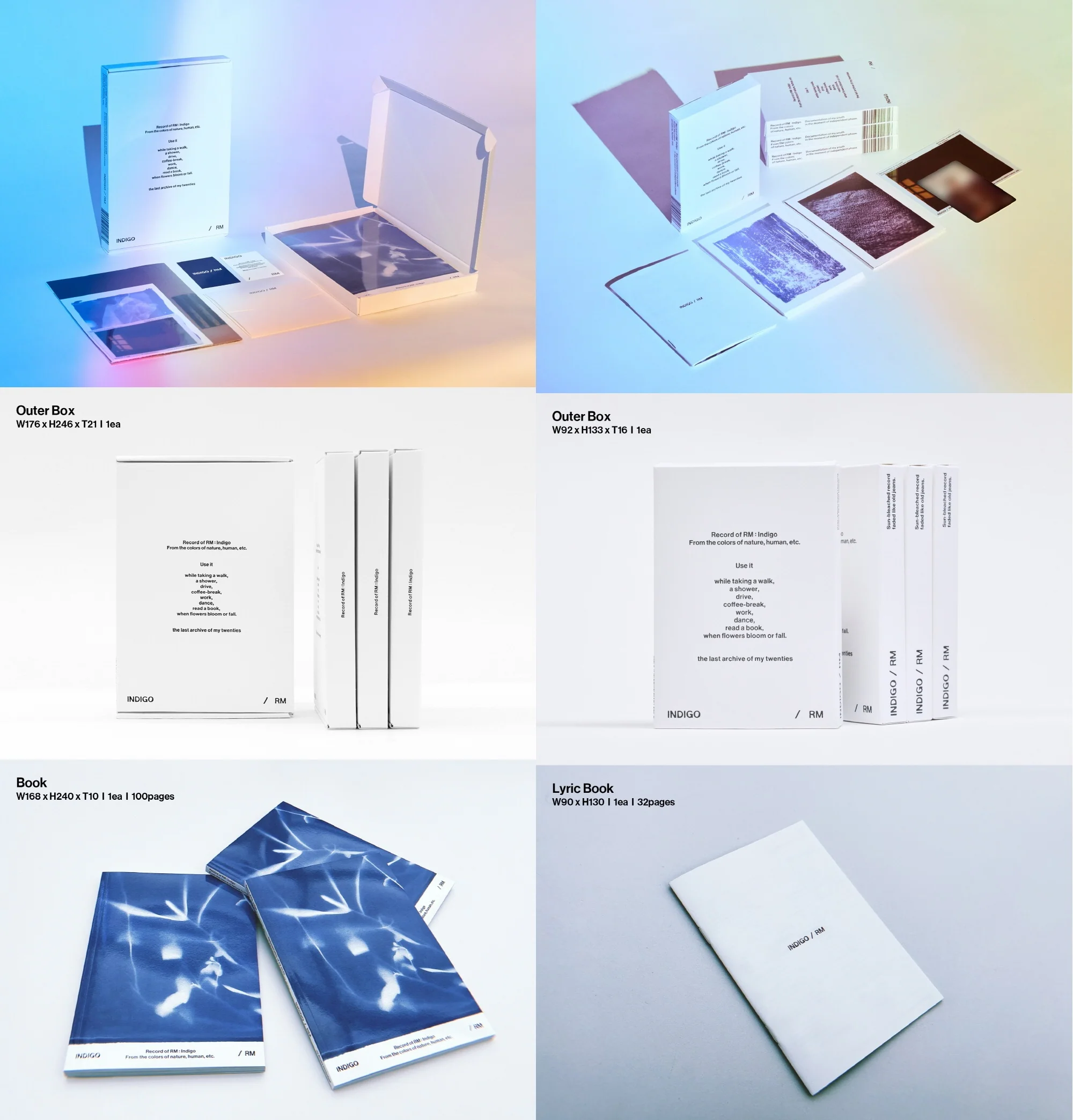 [WEVERSE POB] RM (BTS) - Indigo [Book+Postcard Editon SET] CD+Pre-Order Benefit - Image 3