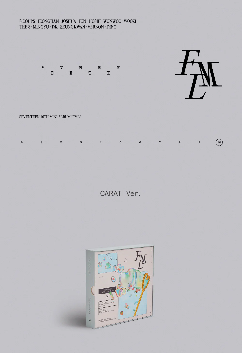 [WEVERSE POB] SEVENTEEN - 10th Mini Album [FML] CARAT Ver. - Image 2