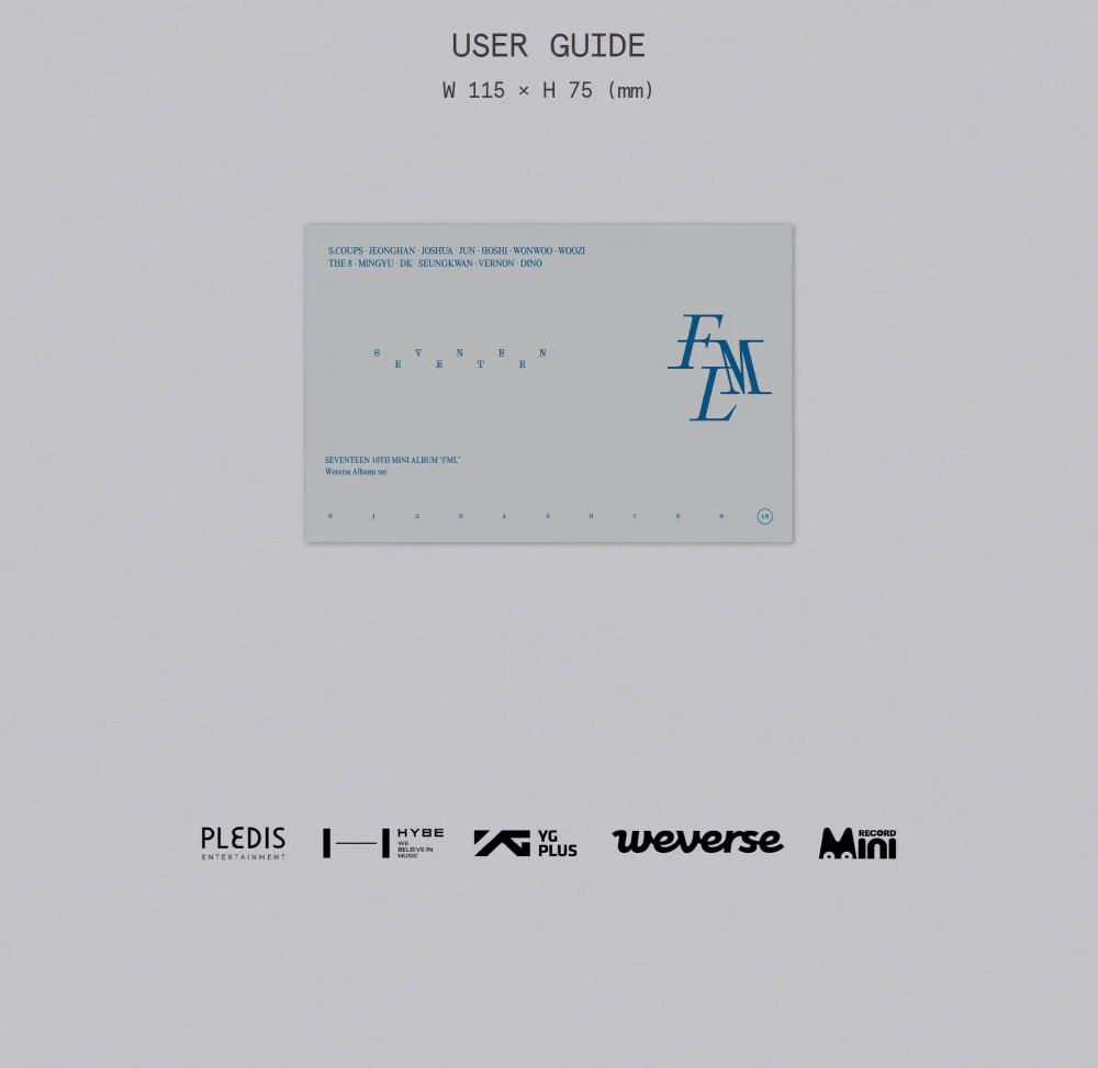 [WEVERSE POB] SEVENTEEN - 10th Mini Album [FML] WEVERSE ALBUMS VER. - Image 5