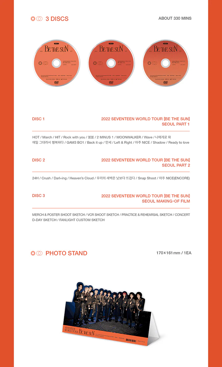 [WEVERSE POB] SEVENTEEN WORLD TOUR Be the sun DVD - Image 4