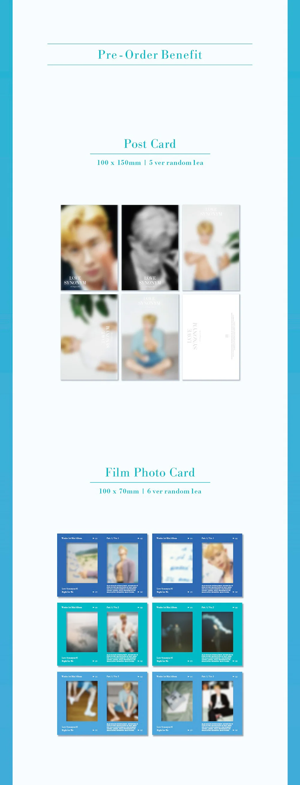 WONHO - LOVE SYNONYM #1. Right for me (1st Mini Album) - Image 6