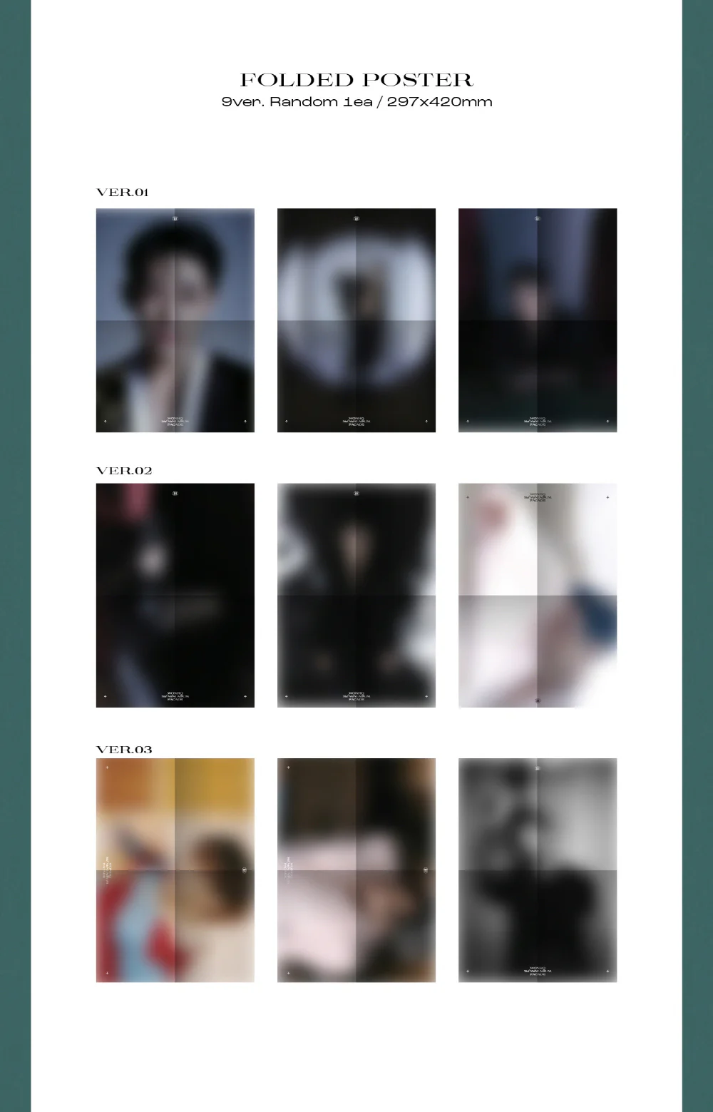 WONHO MONSTA X - 3rd Mini Album FACADE CD - Image 5