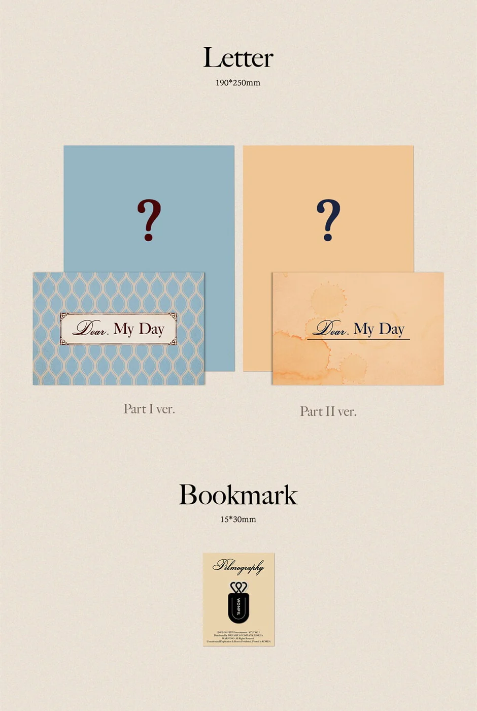 WONPIL Day6 - Vol.1 Pilmography [2 ver. Set] - Image 4