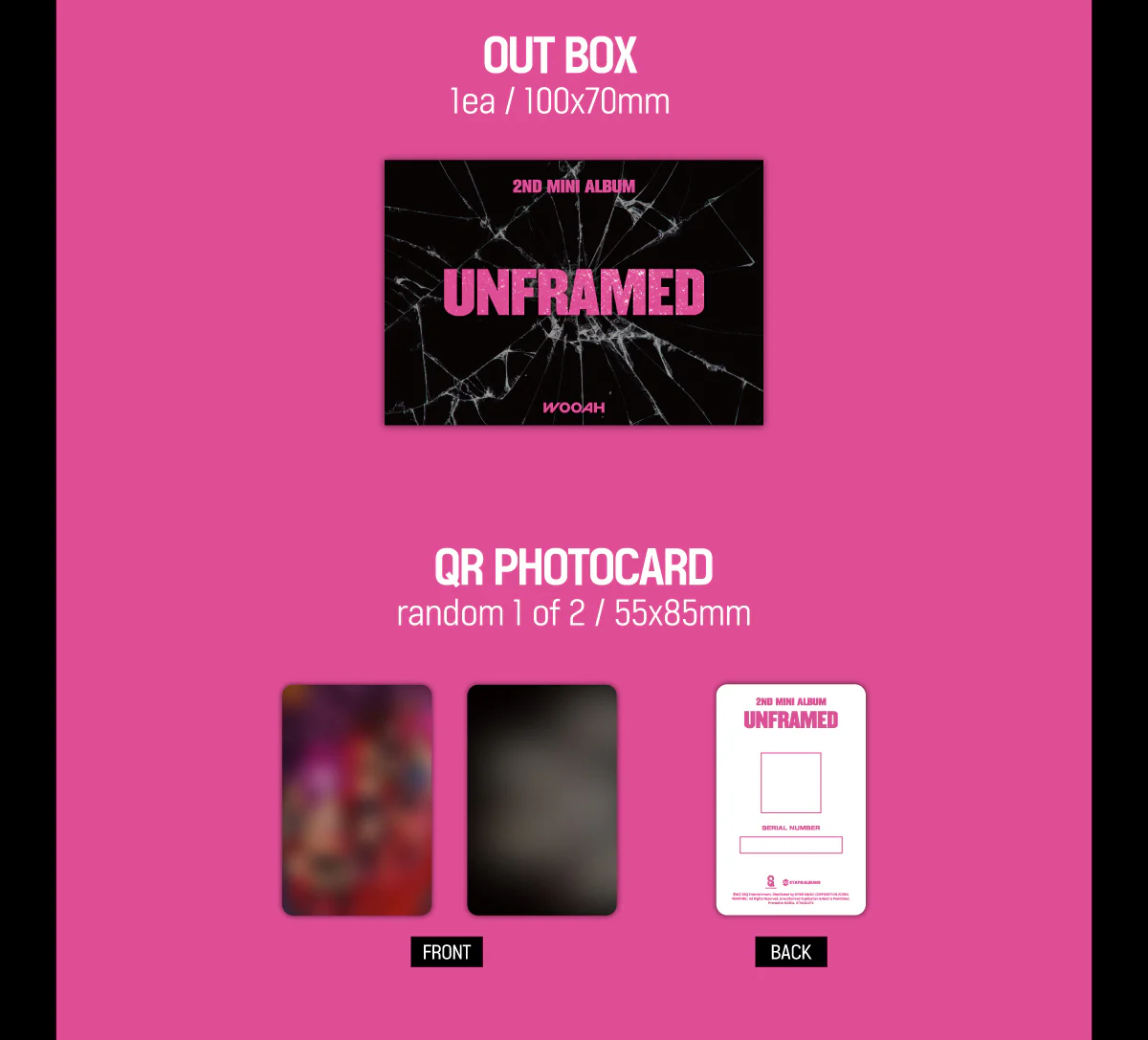 WOOAH - 2nd Mini Album Unframed Stayg Albums version - Image 2