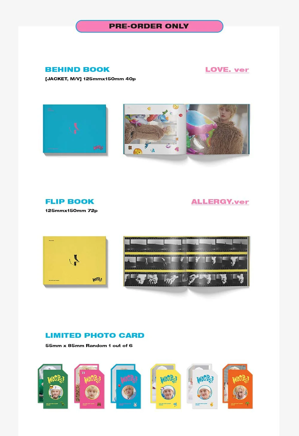 WOODZ - WOOPS! Album+Pre-Order Benefit (Random Ver.) - Image 5