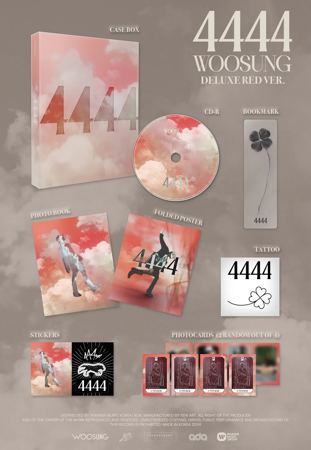 WOOSUNG The Rose - Vol.2 4444 Deluxe CD - Image 3
