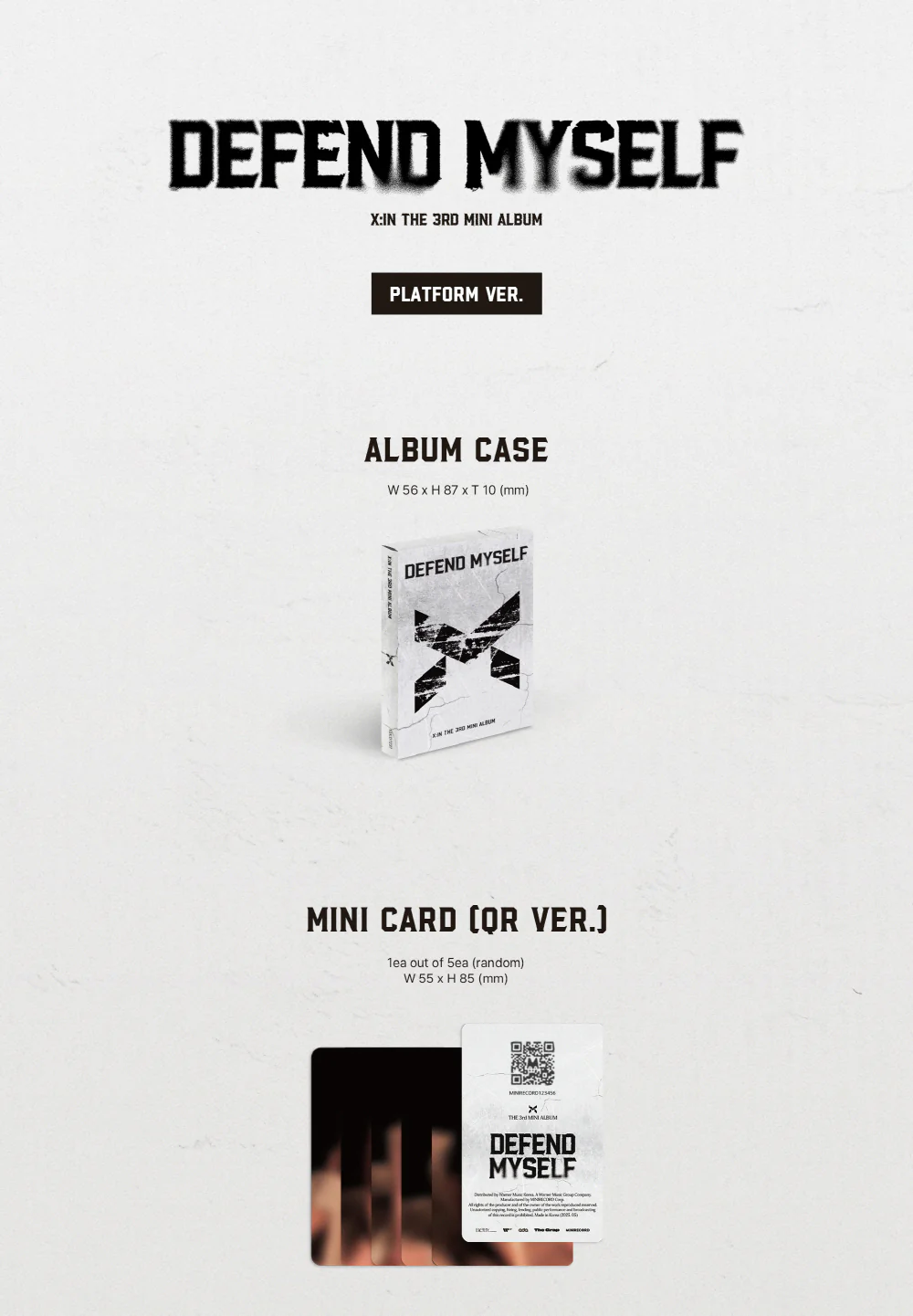 X:IN - 3rd Mini Album Defend Myself [Platform Ver.] - Image 2