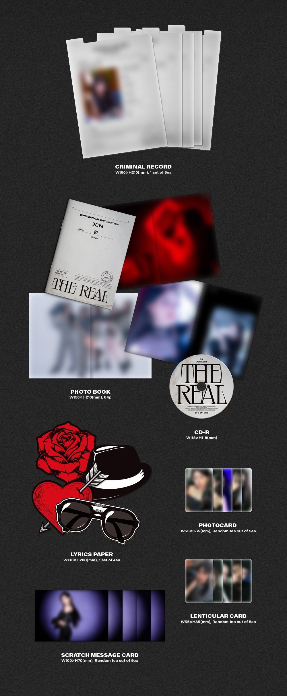 X:IN XIN - 2nd Mini Album THE REAL CD+Pre-Order Benefit - Image 3