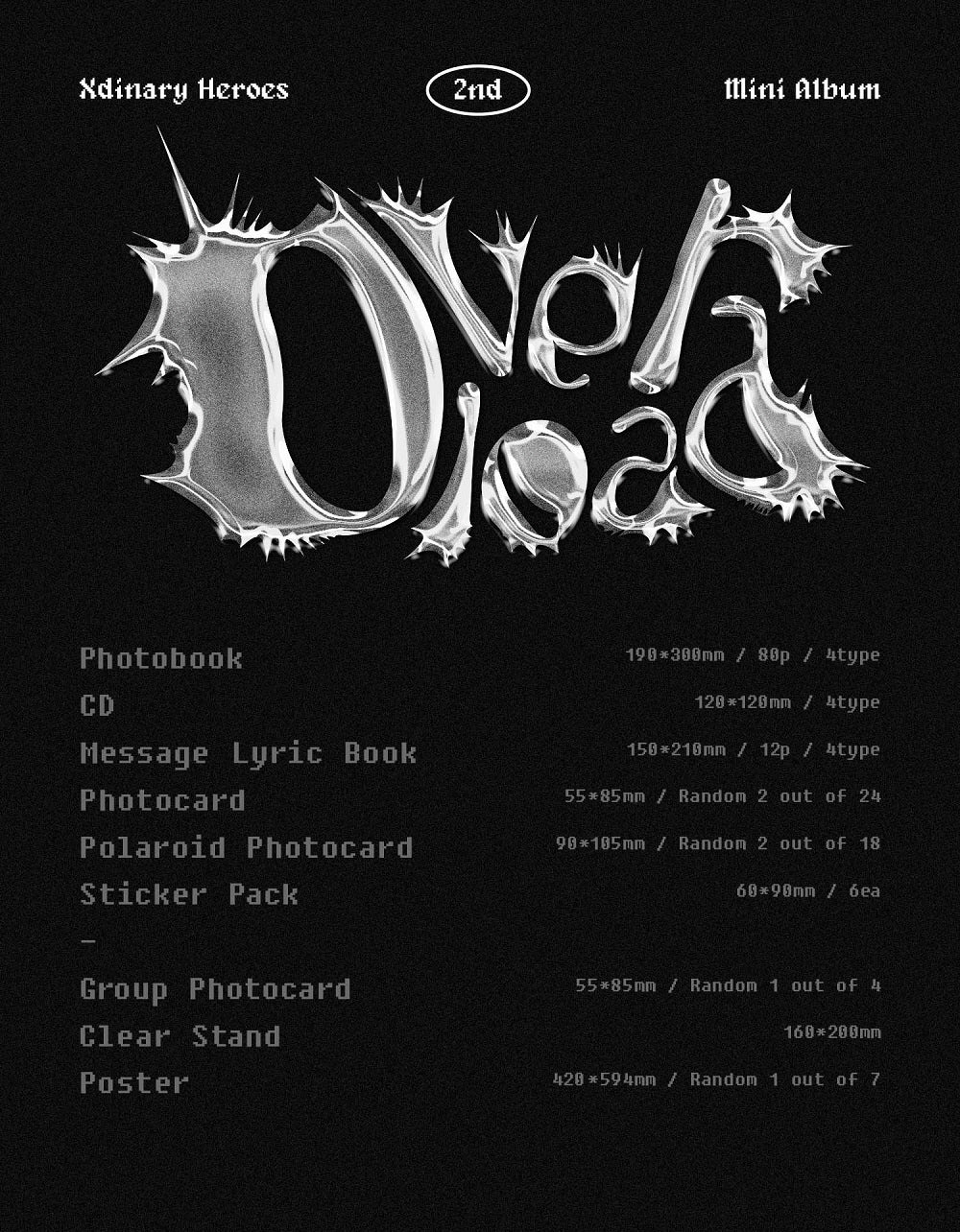 XDINARY HEROES - 2nd Mini Album Overload CD - Image 2