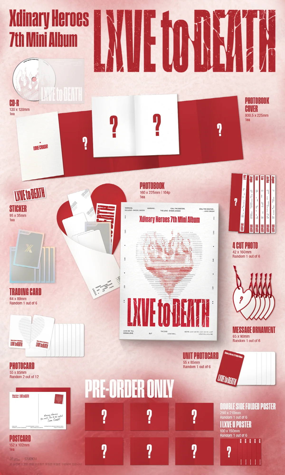 Xdinary Heroes - LXVE to DEATH [Photobook ver.] 7th Mini Album+Pre-Order Gift - Image 2