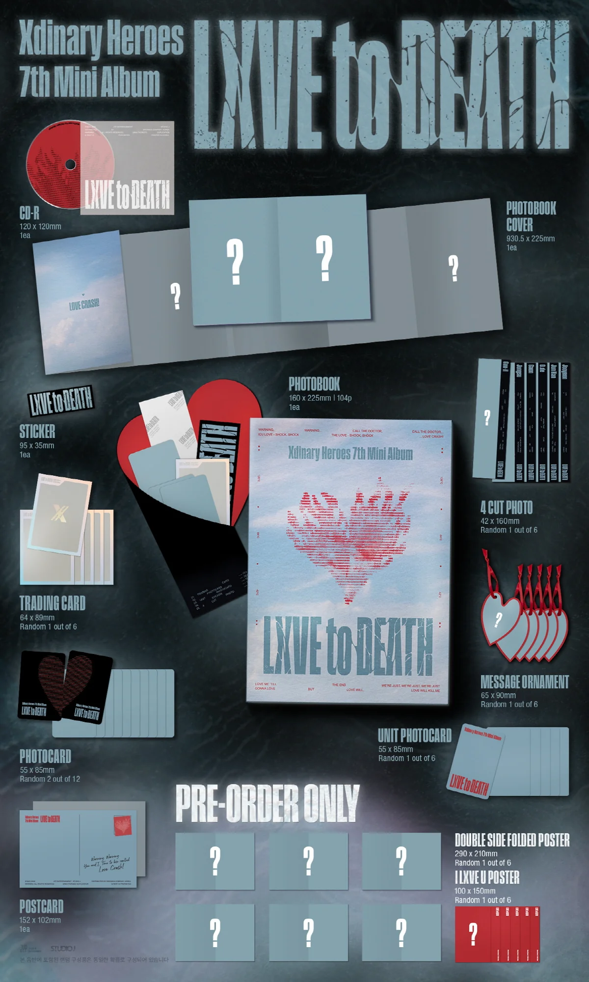 Xdinary Heroes - LXVE to DEATH [Photobook ver.] 7th Mini Album+Pre-Order Gift - Image 3