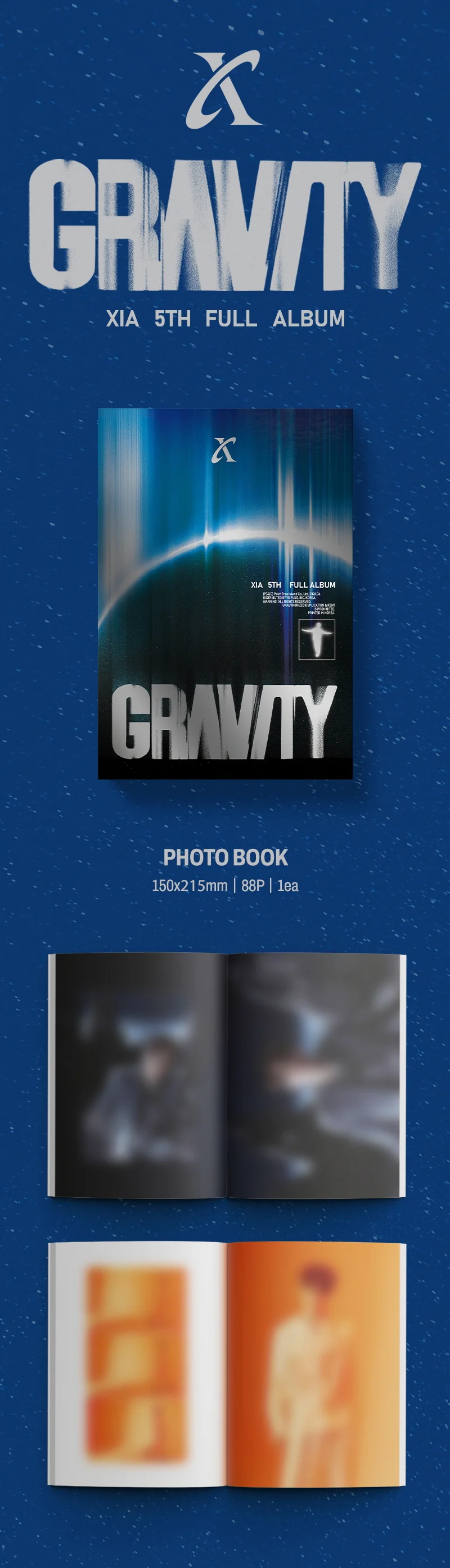 XIA Kim Junsu - GRAVITY [Cosmic Ver.] 5th Full Album - Image 2