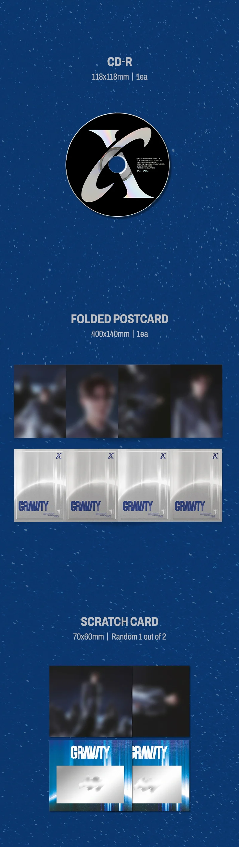 XIA Kim Junsu - GRAVITY [Cosmic Ver.] 5th Full Album - Image 3