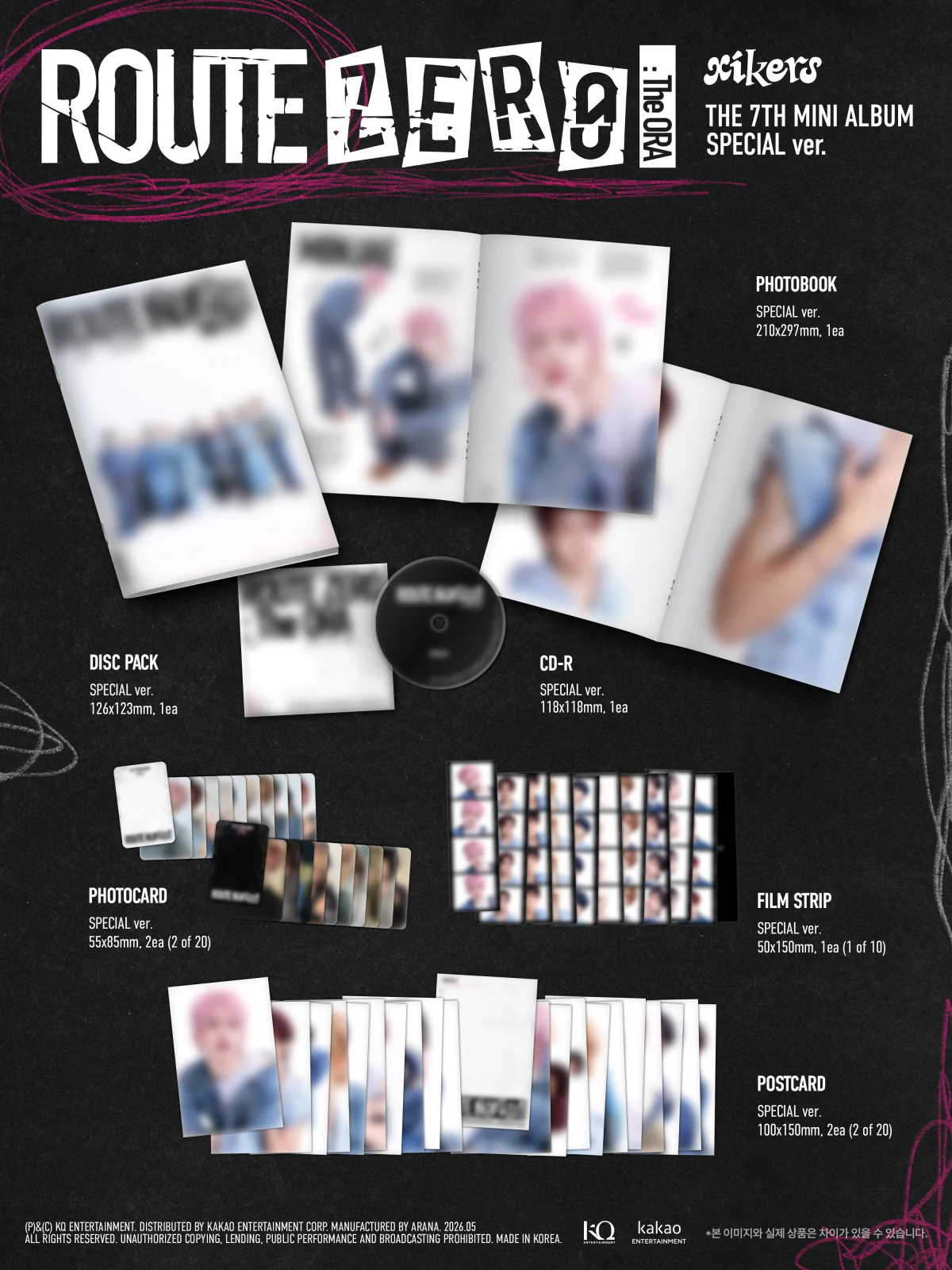 Xikers - 7th Mini Album Route Zero : The ORA Special version CD - Image 2