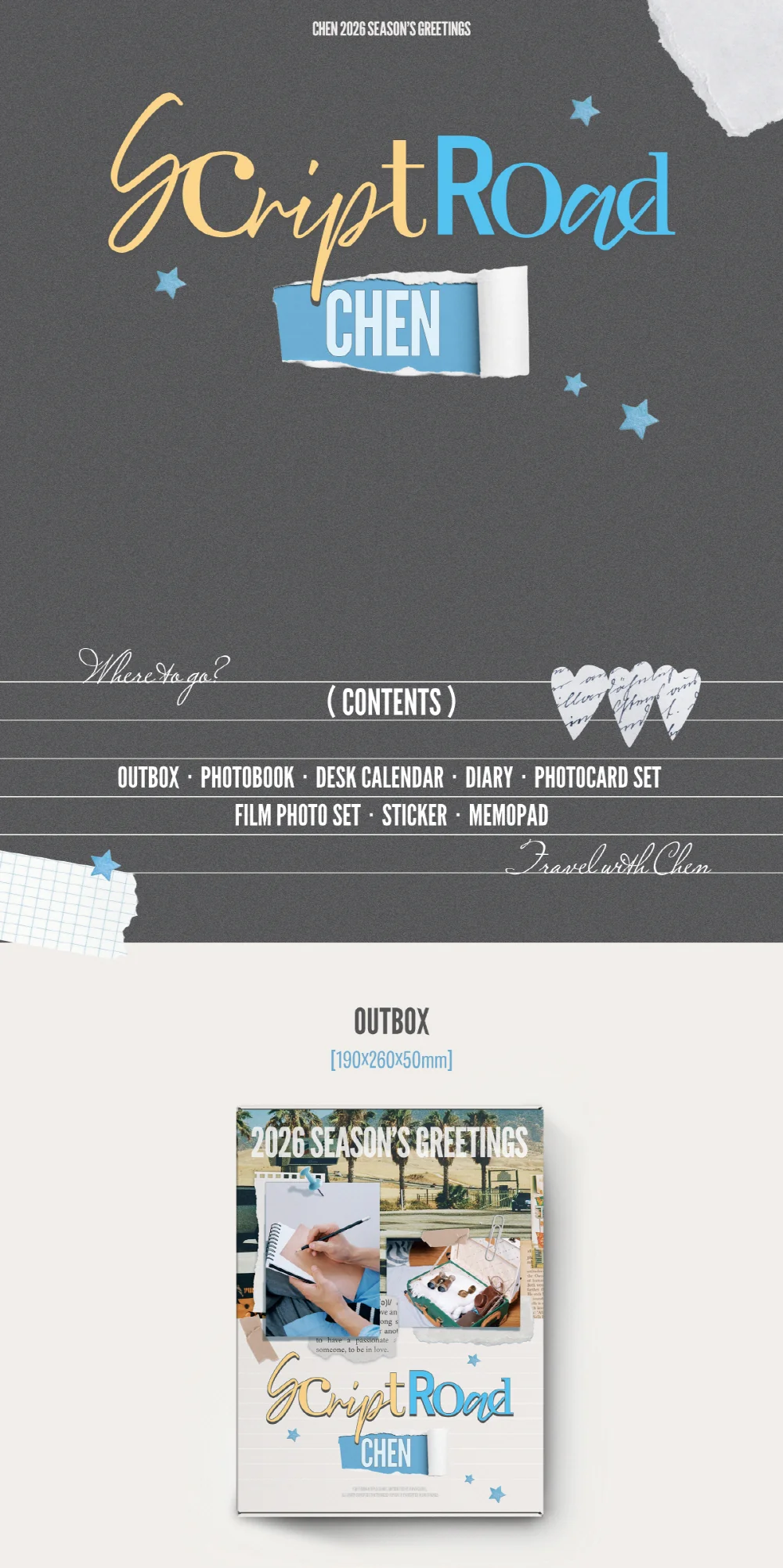 CHEN 2026 SEASON'S GREETINGS [Script Road] + Pre-Order Gift - Image 2