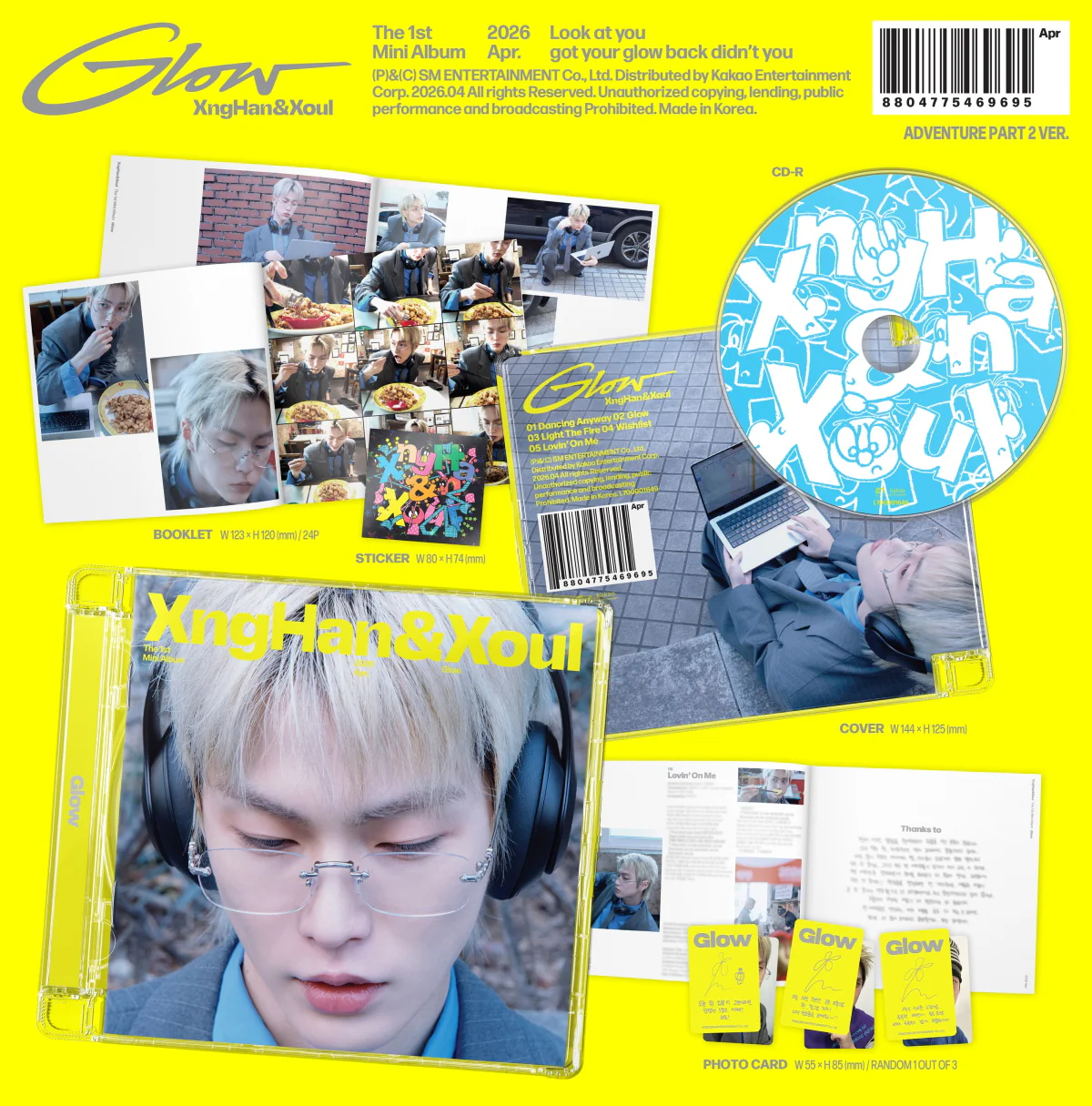XngHan & Xoul - 1st Mini Album Glow Adventure Part 2 version - Image 2