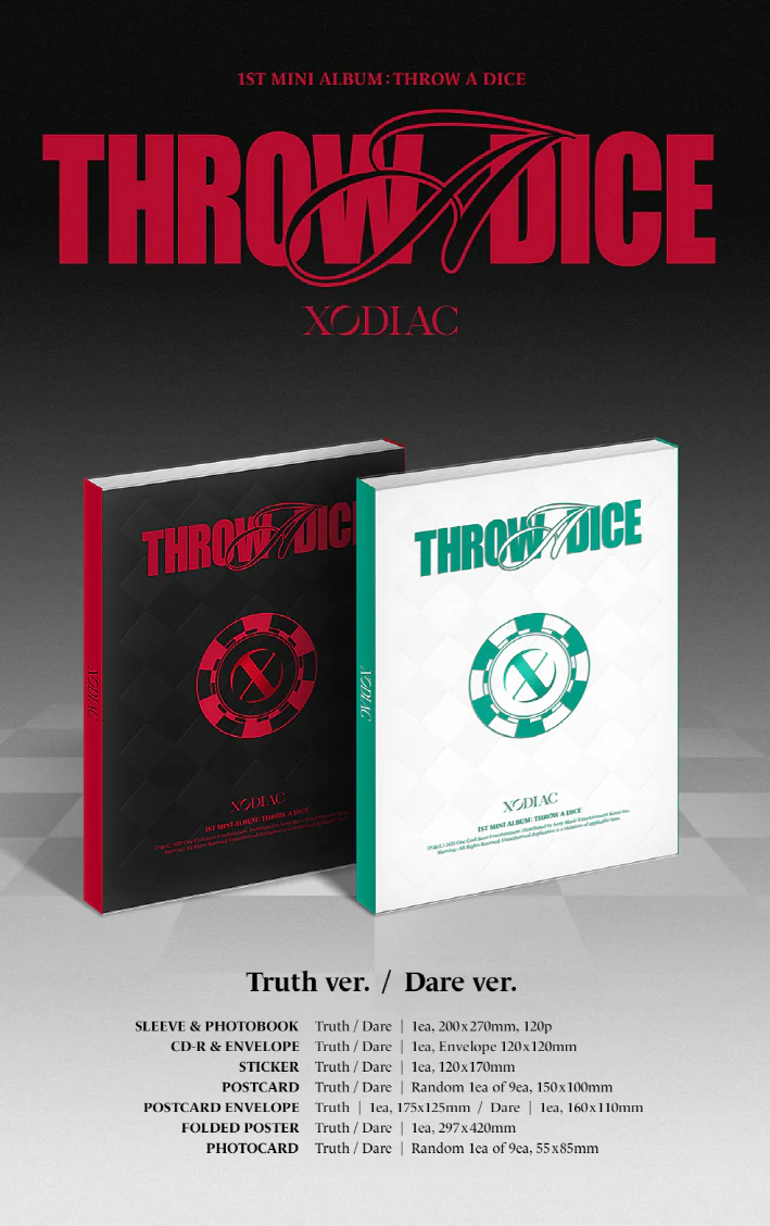 XODIAC - 1st Mini Album THROW A DICE CD - Image 2