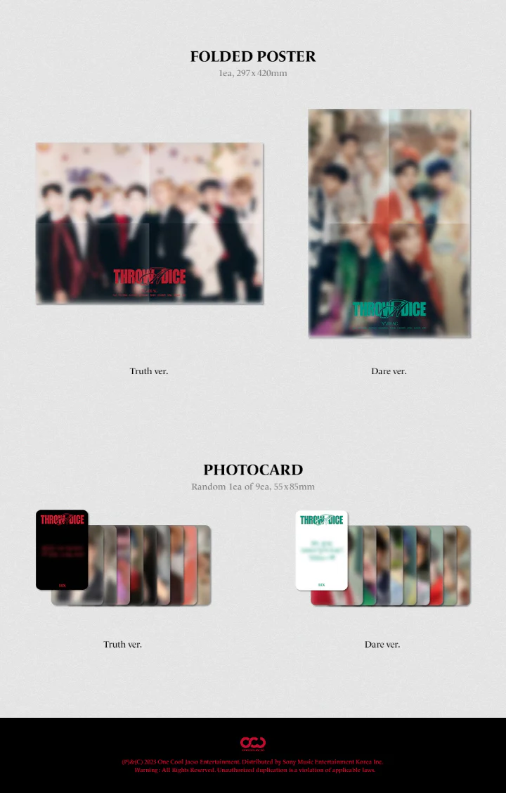 XODIAC - 1st Mini Album THROW A DICE CD - Image 5