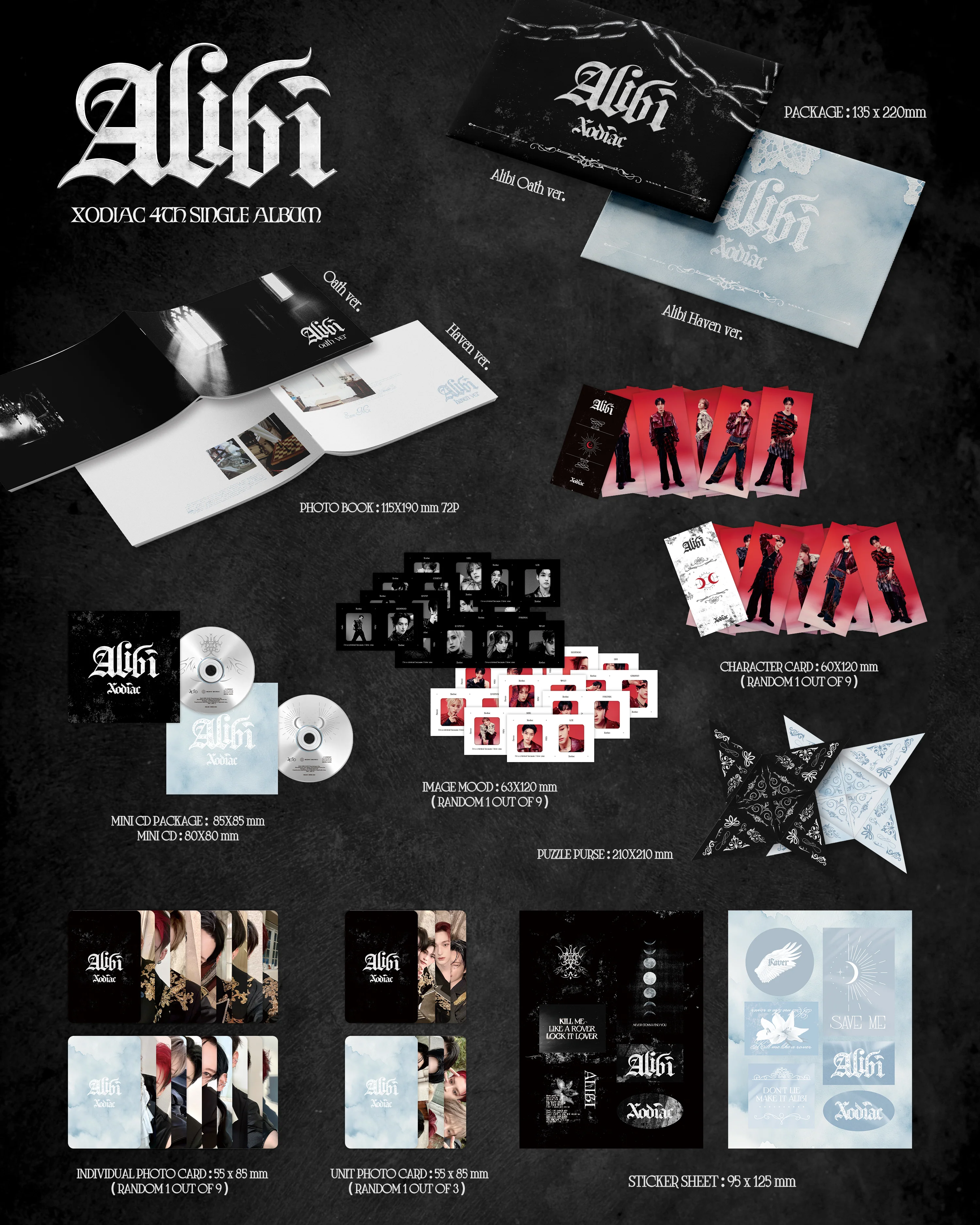 Xodiac - 4th Single Album Alibi Random version CD - Image 3