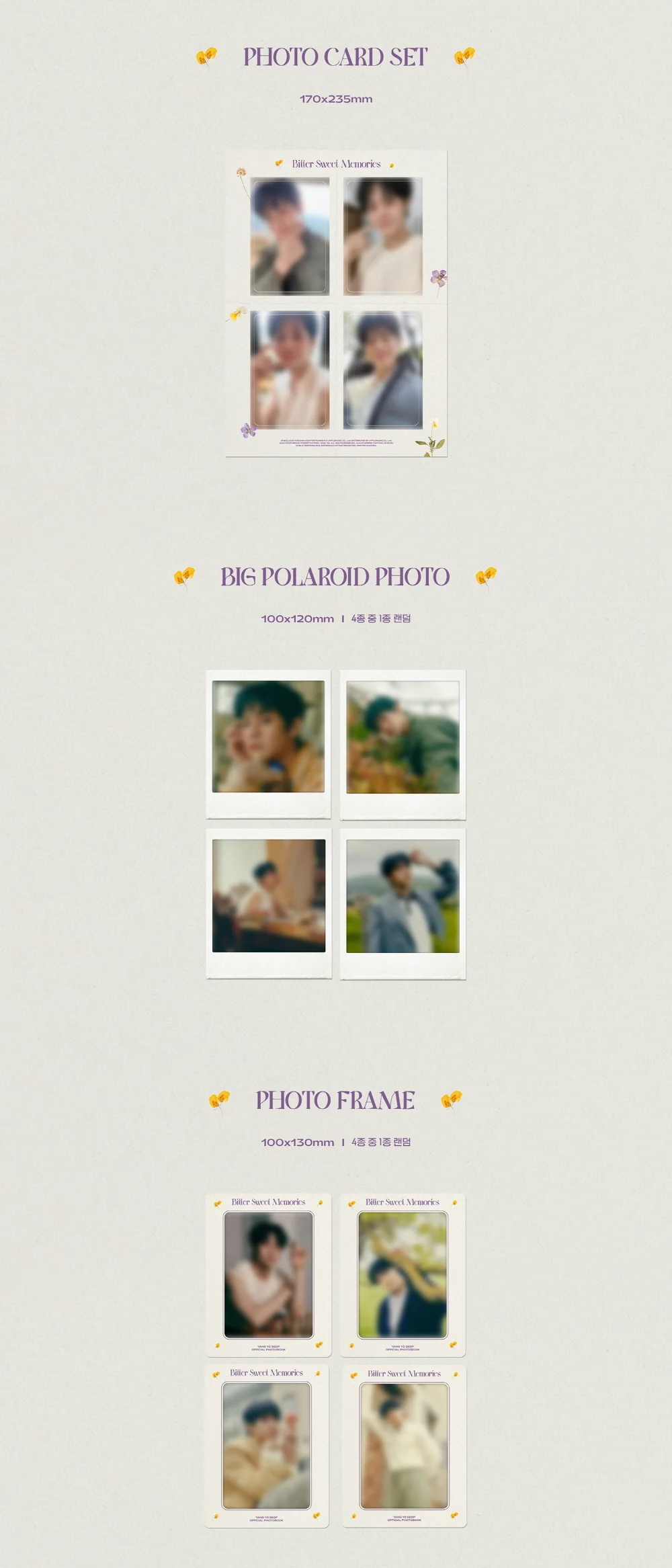 YANG YO SEOP - OFFICIAL PHOTO BOOK [Bitter Sweet Memories] - Image 4