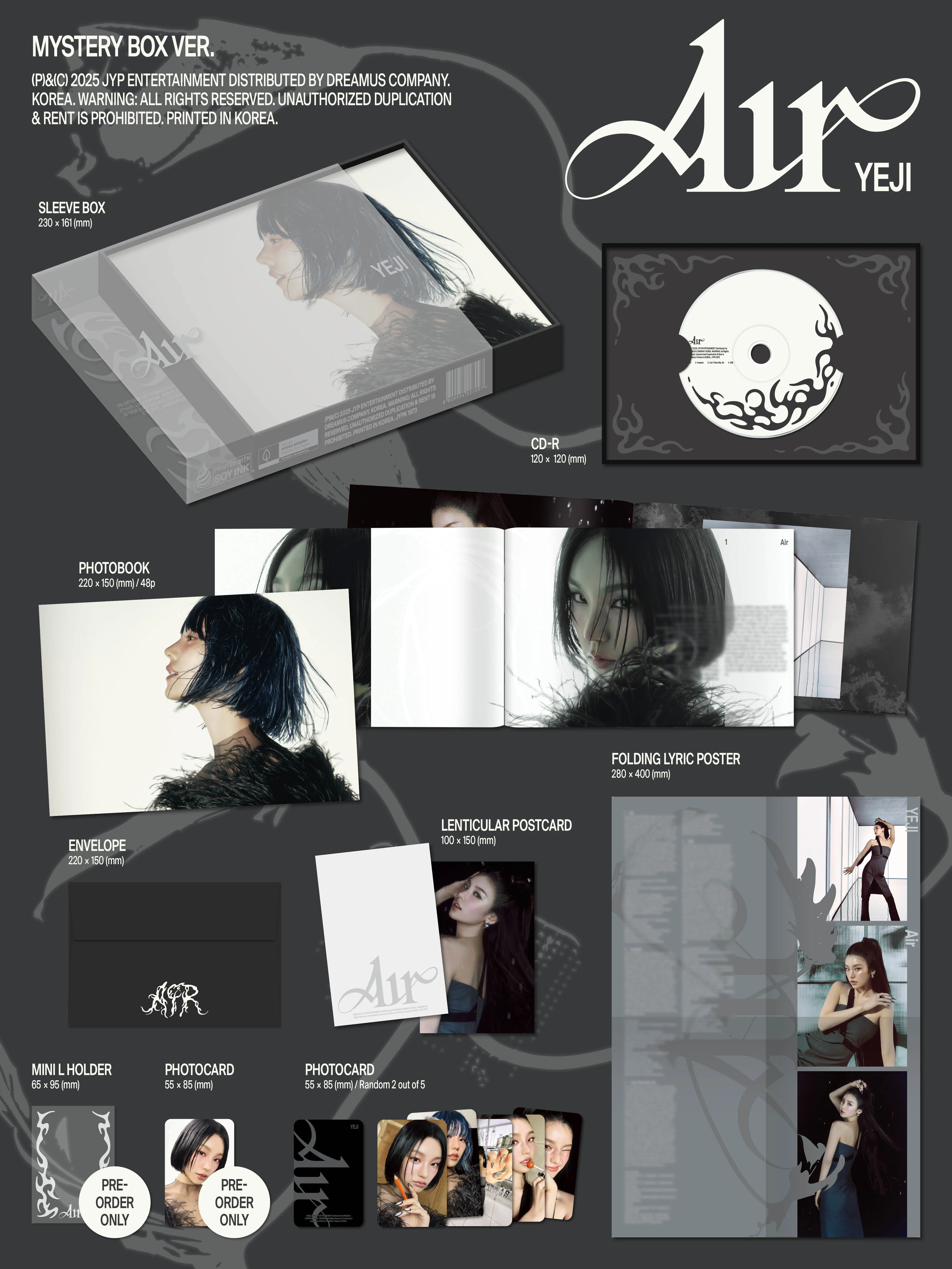 YEJI - Air [Mystery Box Ver.] Album+Pre-Order Gift - Image 2