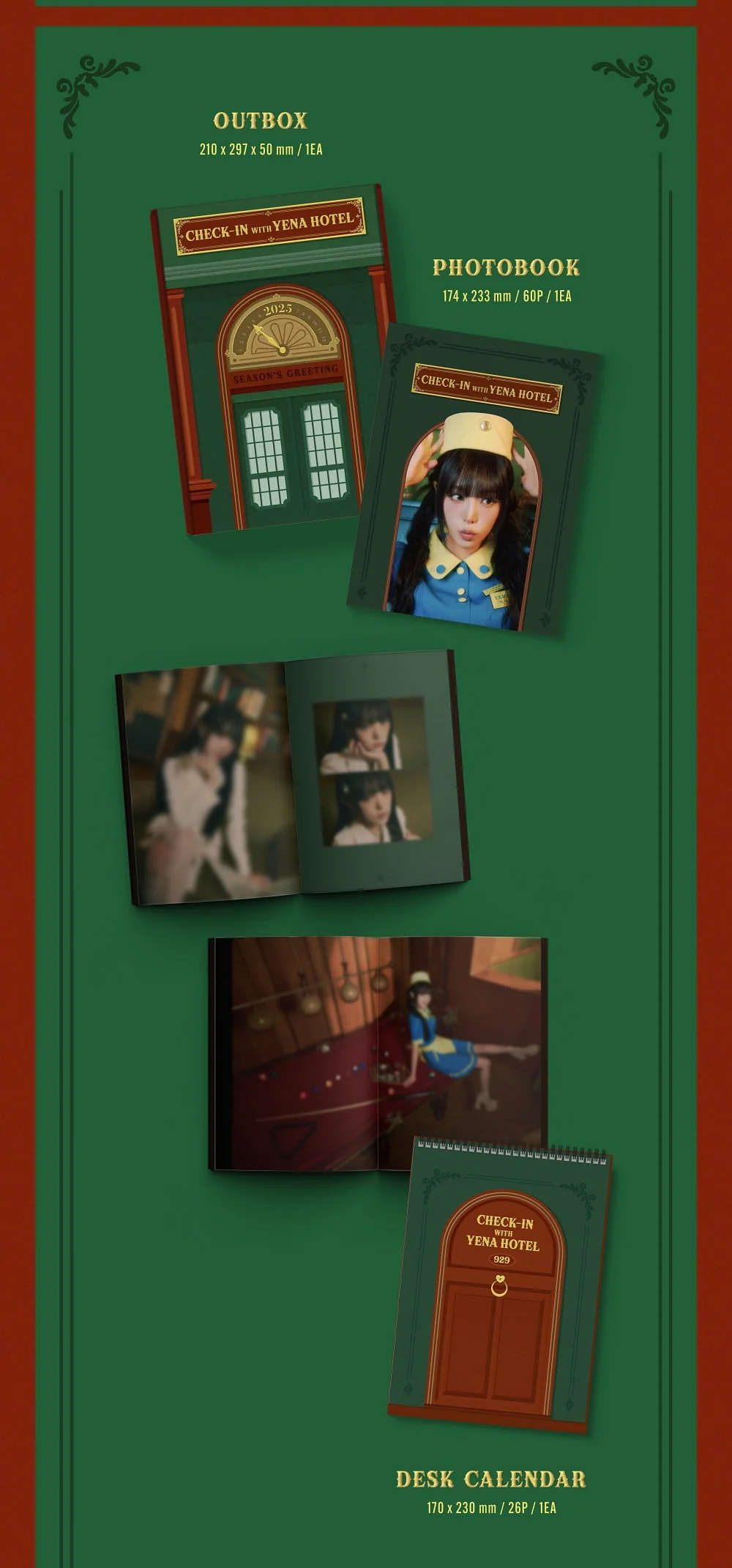 Yena 2025 Season's Greetings Check-in With Yena Hotel+Pre-Order Gift - Image 4