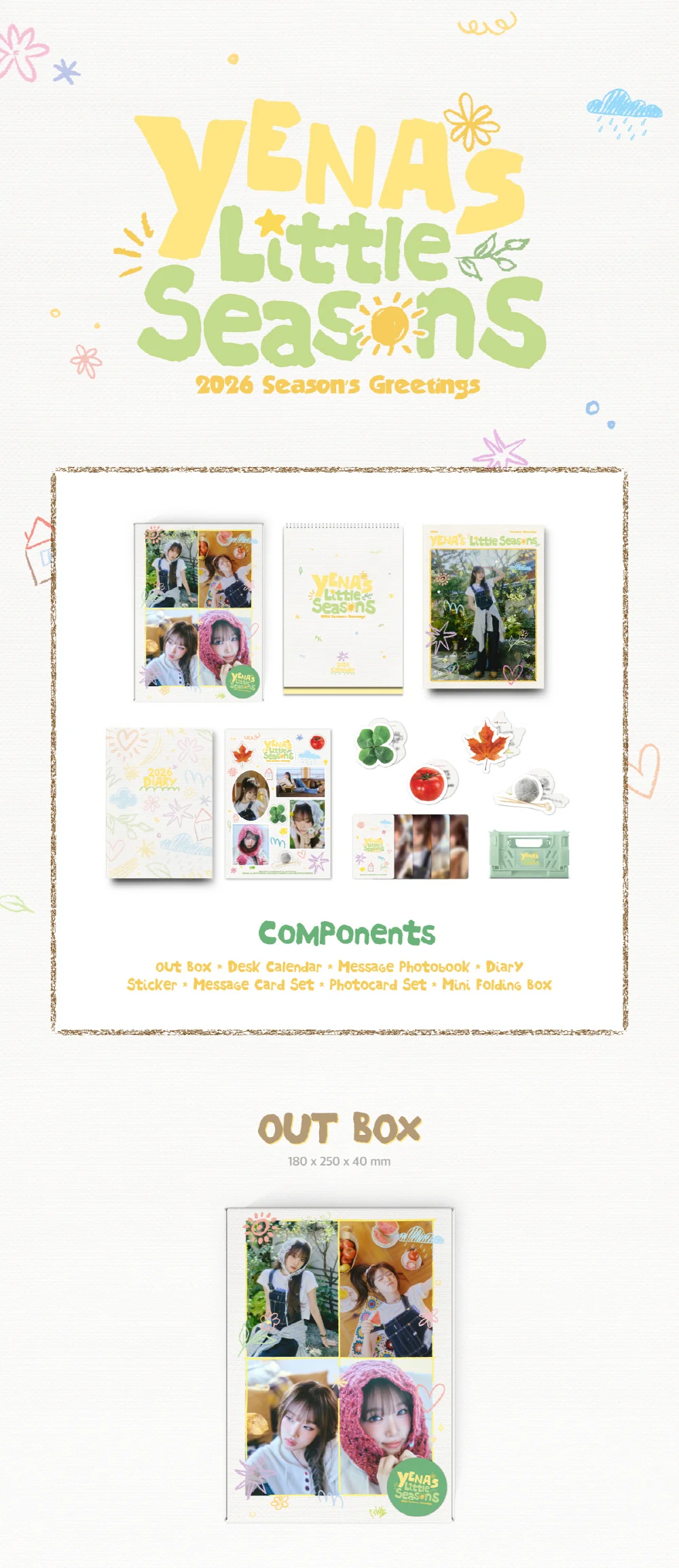 YENA 2026 Season’s Greetings [YENA’s Little Seasons] + Pre-Order Gift - Image 2