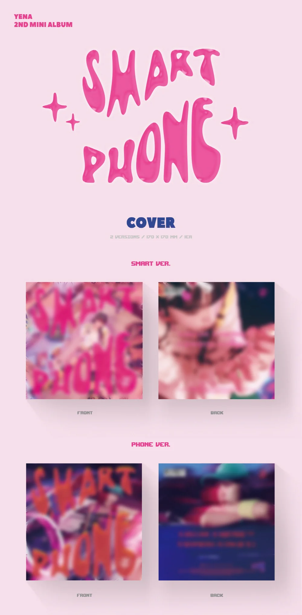 YENA - SMARTPHONE (2nd Mini Album) CD - Image 2