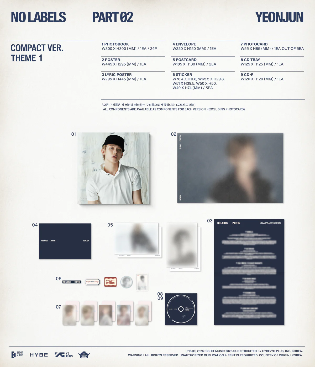 Yeonjun - NO LABELS: PART 02 [Compact Ver.] Album - Image 2