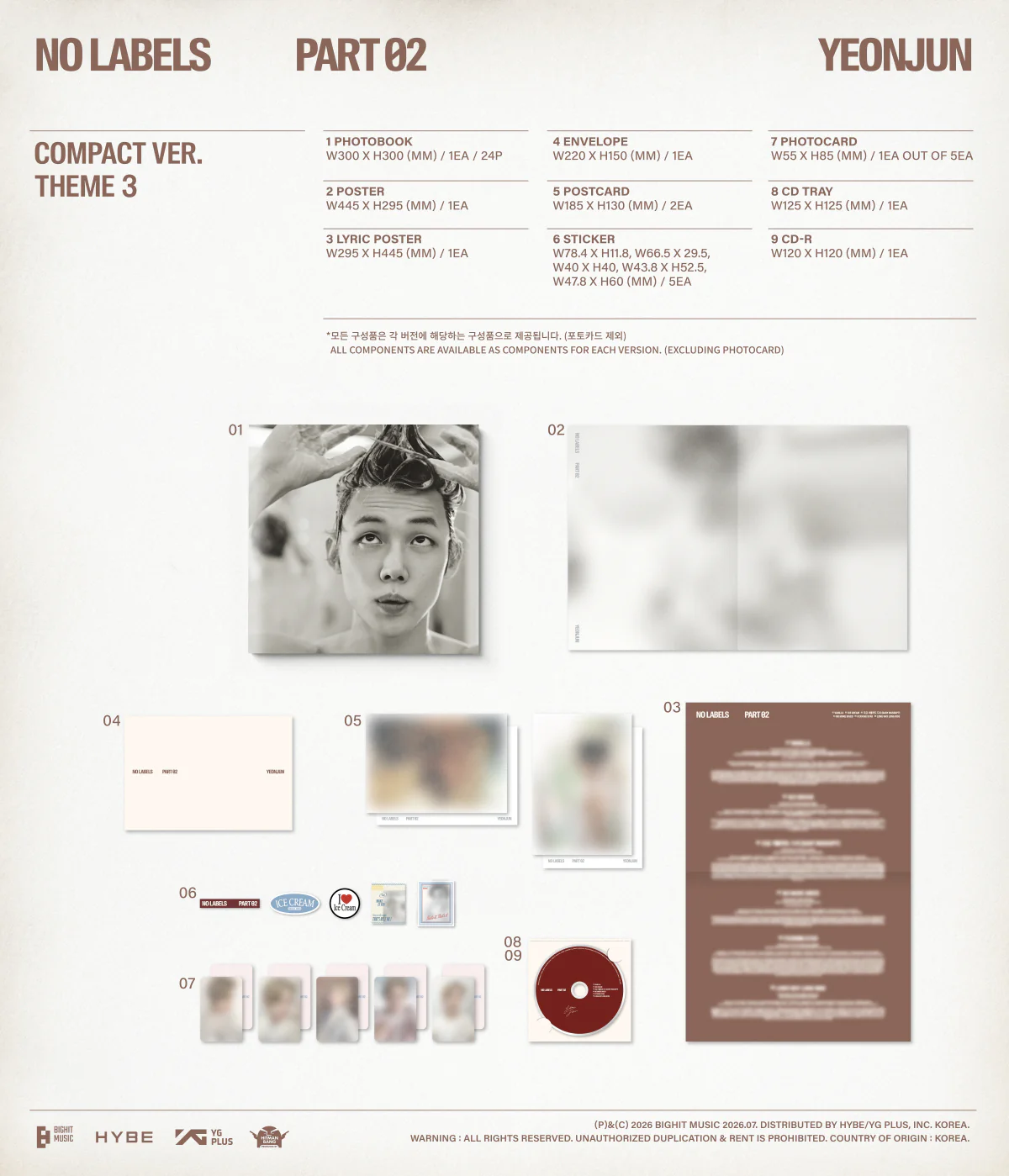 Yeonjun - NO LABELS: PART 02 [Compact Ver.] Album - Image 4