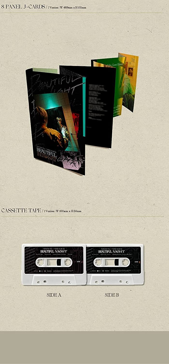 YESUNG Super Junior - Beautiful Night [Cassette Tape ver.] Album+Extra Photocards Set - Image 3