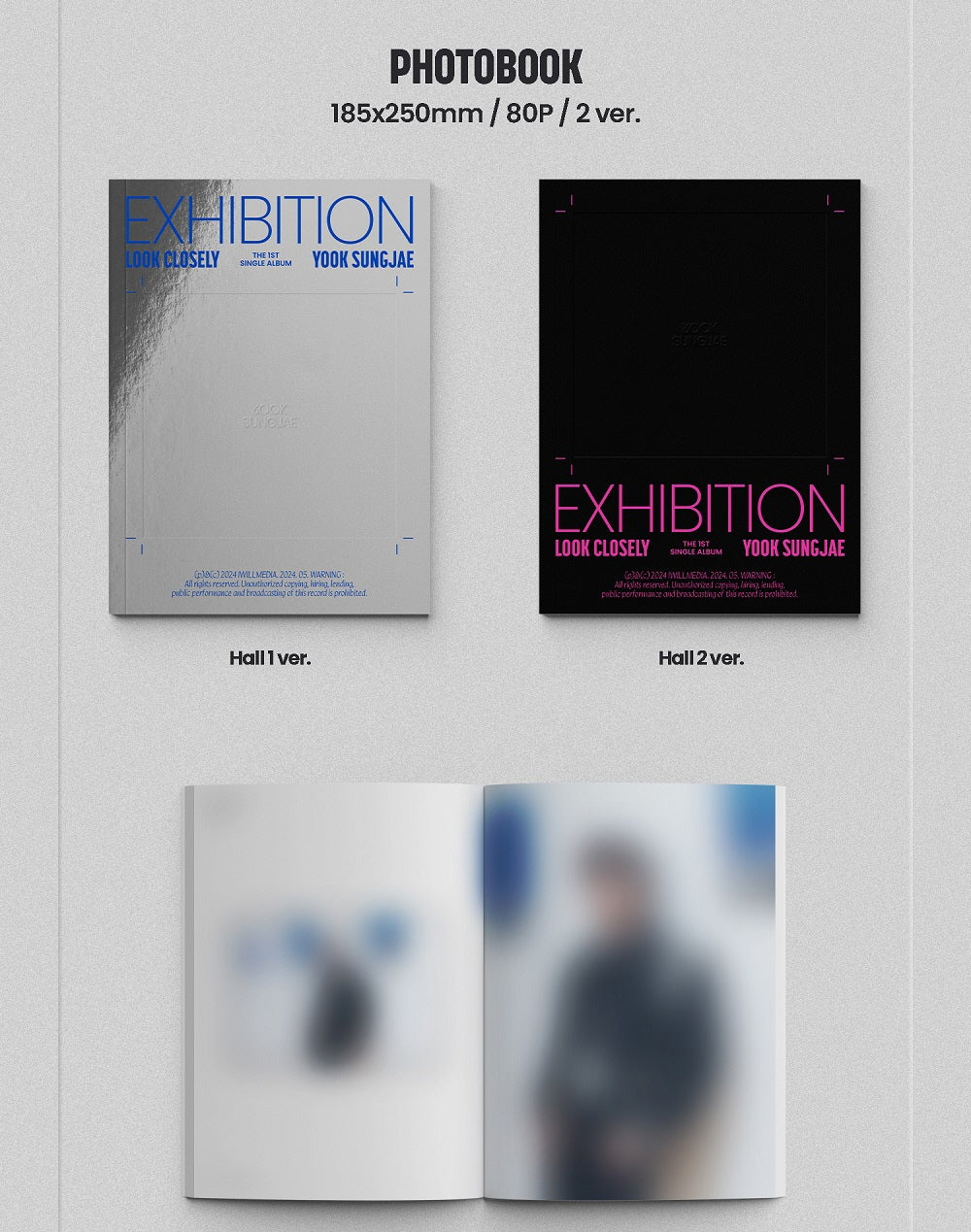 YOOK SUNG JAE - 1st Single Album Exhibition : Look Closely CD - Image 2