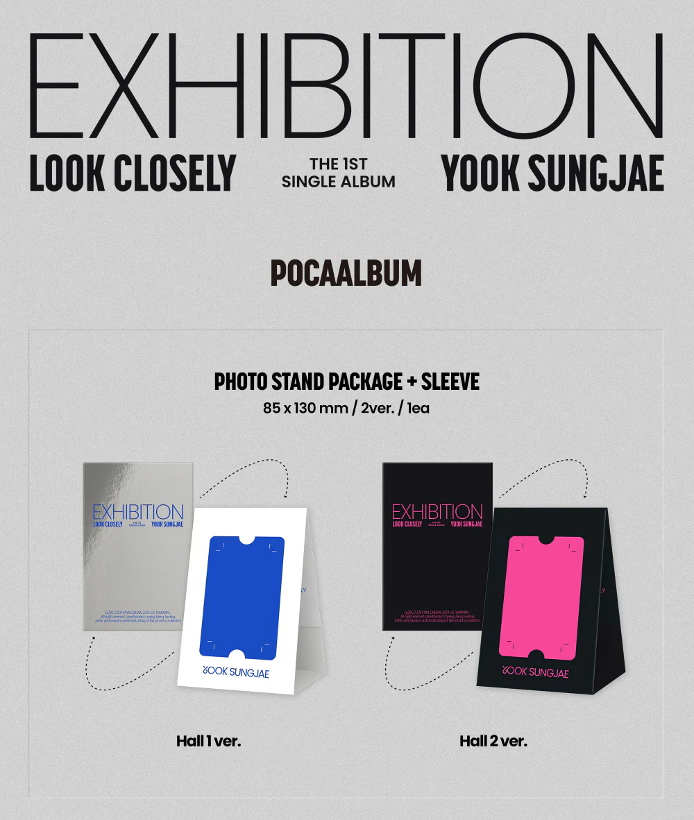 YOOK SUNG JAE - 1st Single Album EXHIBITION : Look Closely [POCA ALBUM] - Image 2