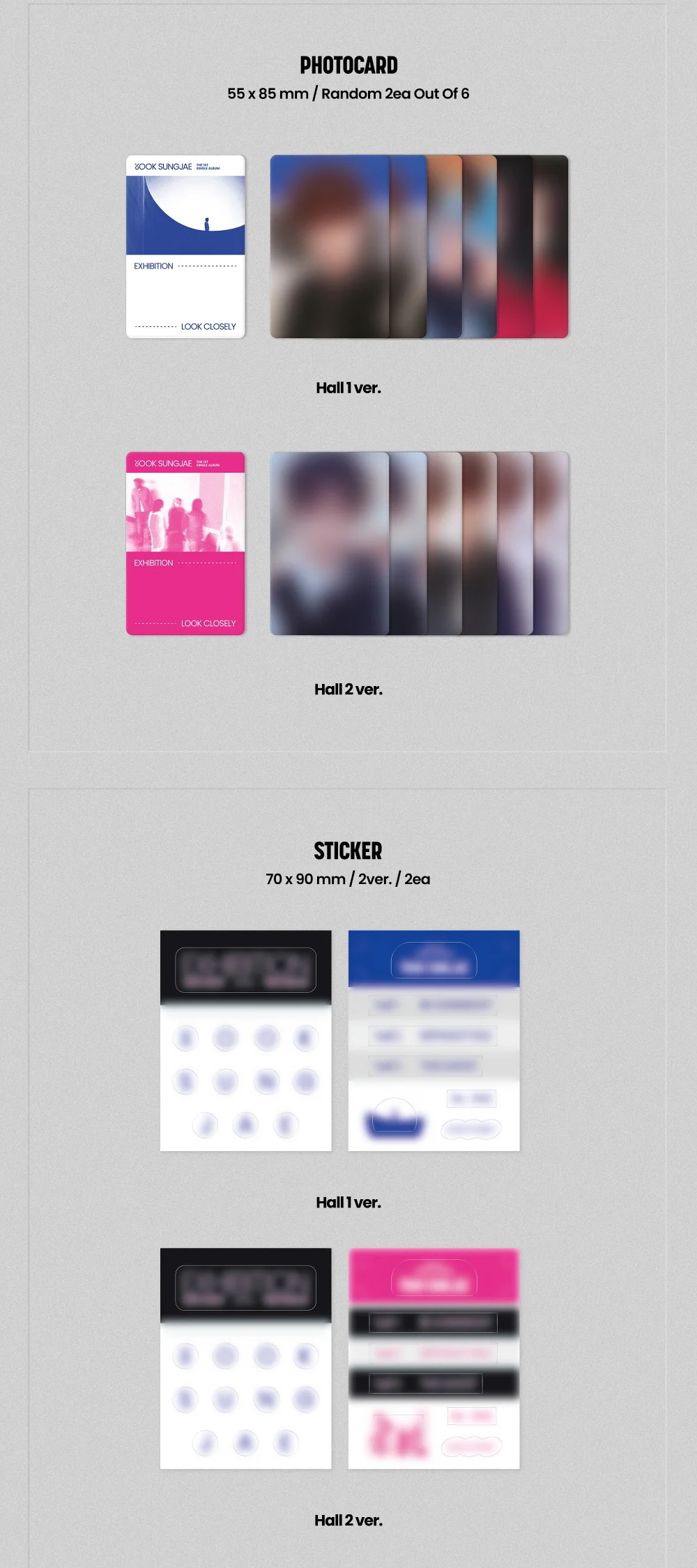 YOOK SUNG JAE - 1st Single Album EXHIBITION : Look Closely [POCA ALBUM] - Image 4