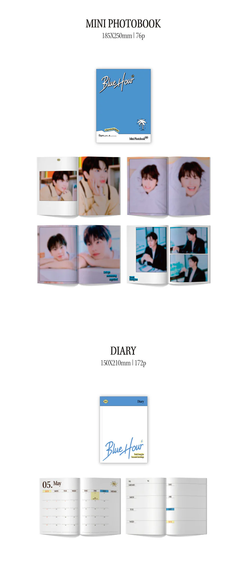Yook Sung Jae 2025 Season's Greetings Blue Hour - Image 4