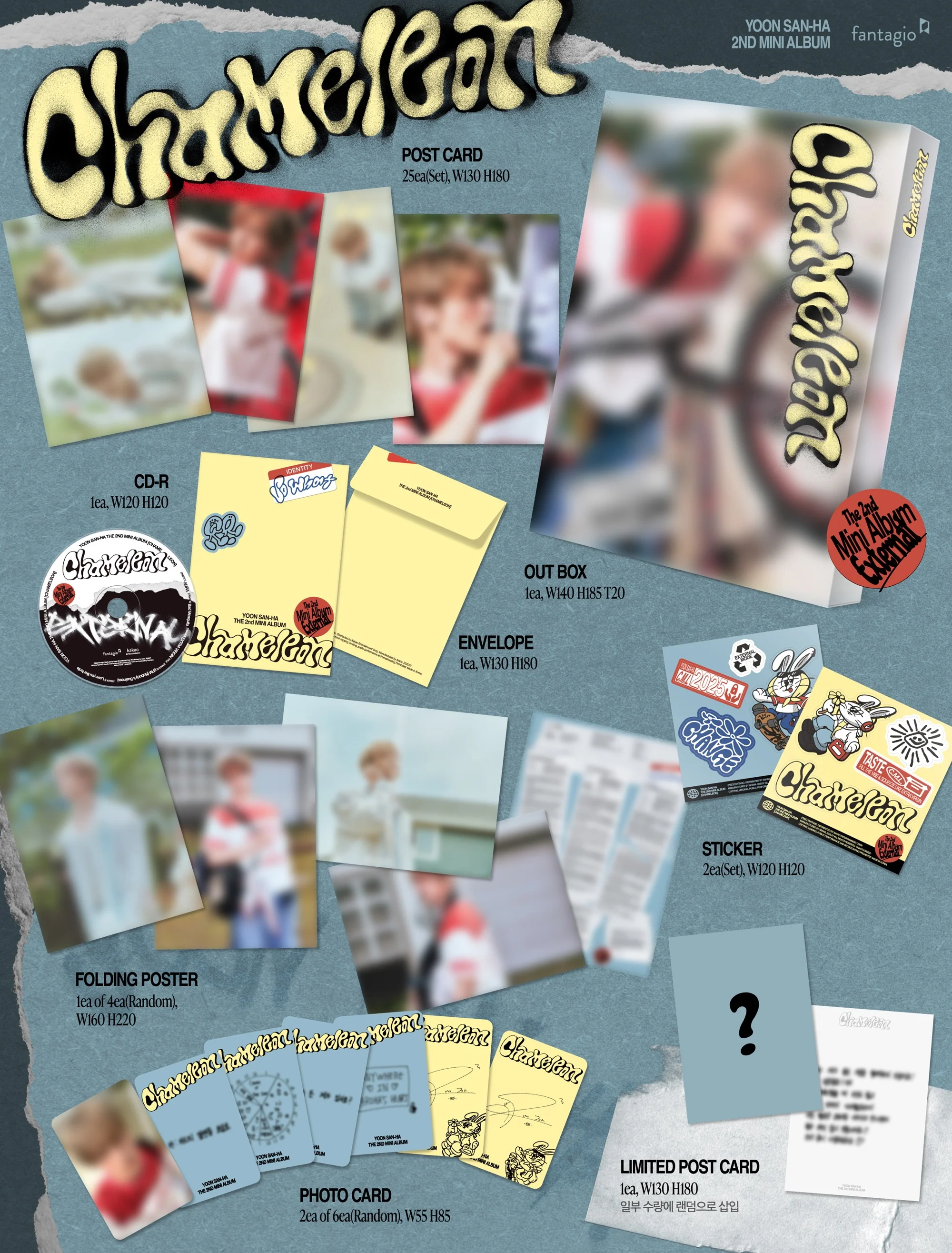 Yoon San Ha - 2nd Mini Album Chameleon CD - Image 3