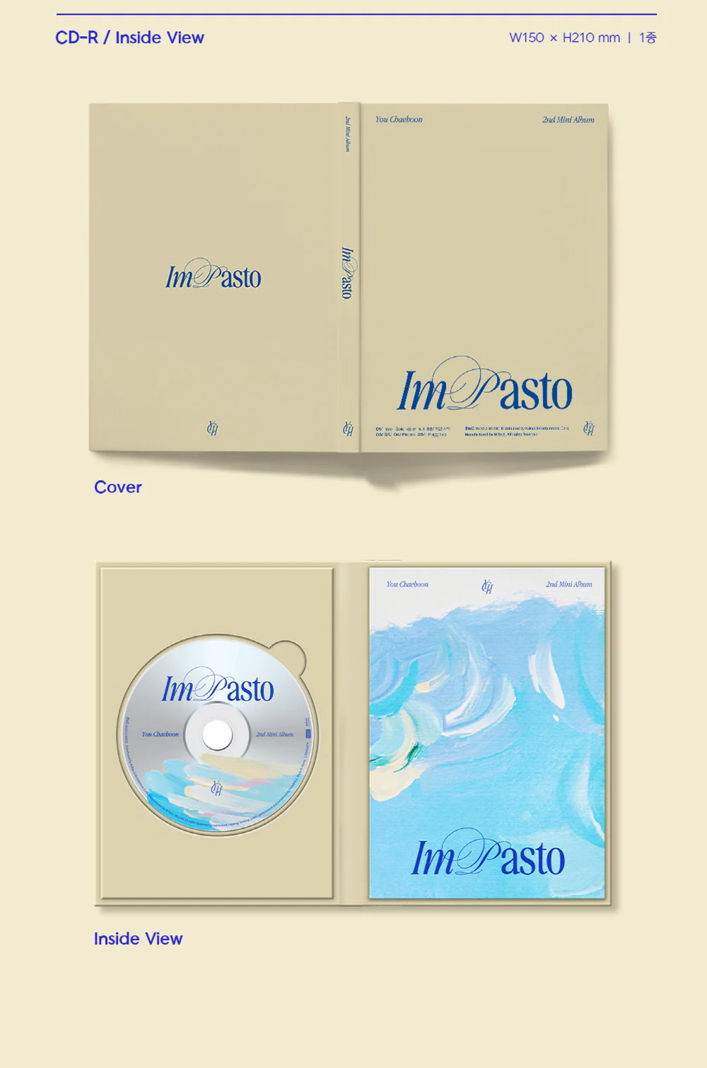 You Chaehoon [ LA POEM ] - 2nd Mini Album Impasto CD - Image 3