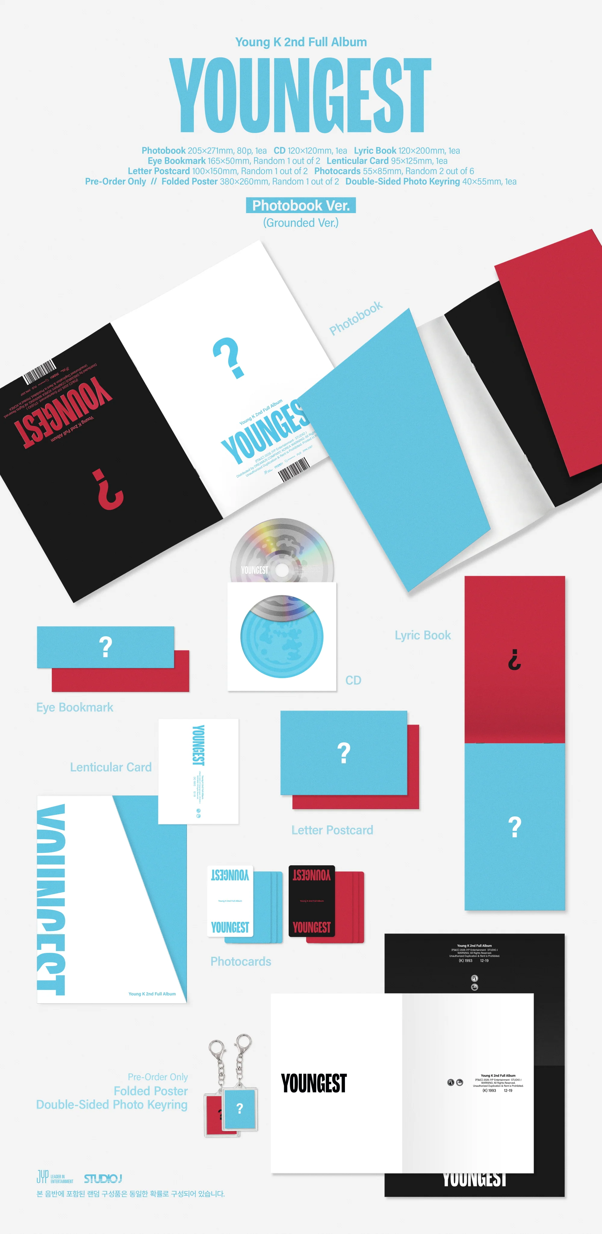 Young K - 2nd Full Album YOUNGEST Photobook Ver. CD - Image 4