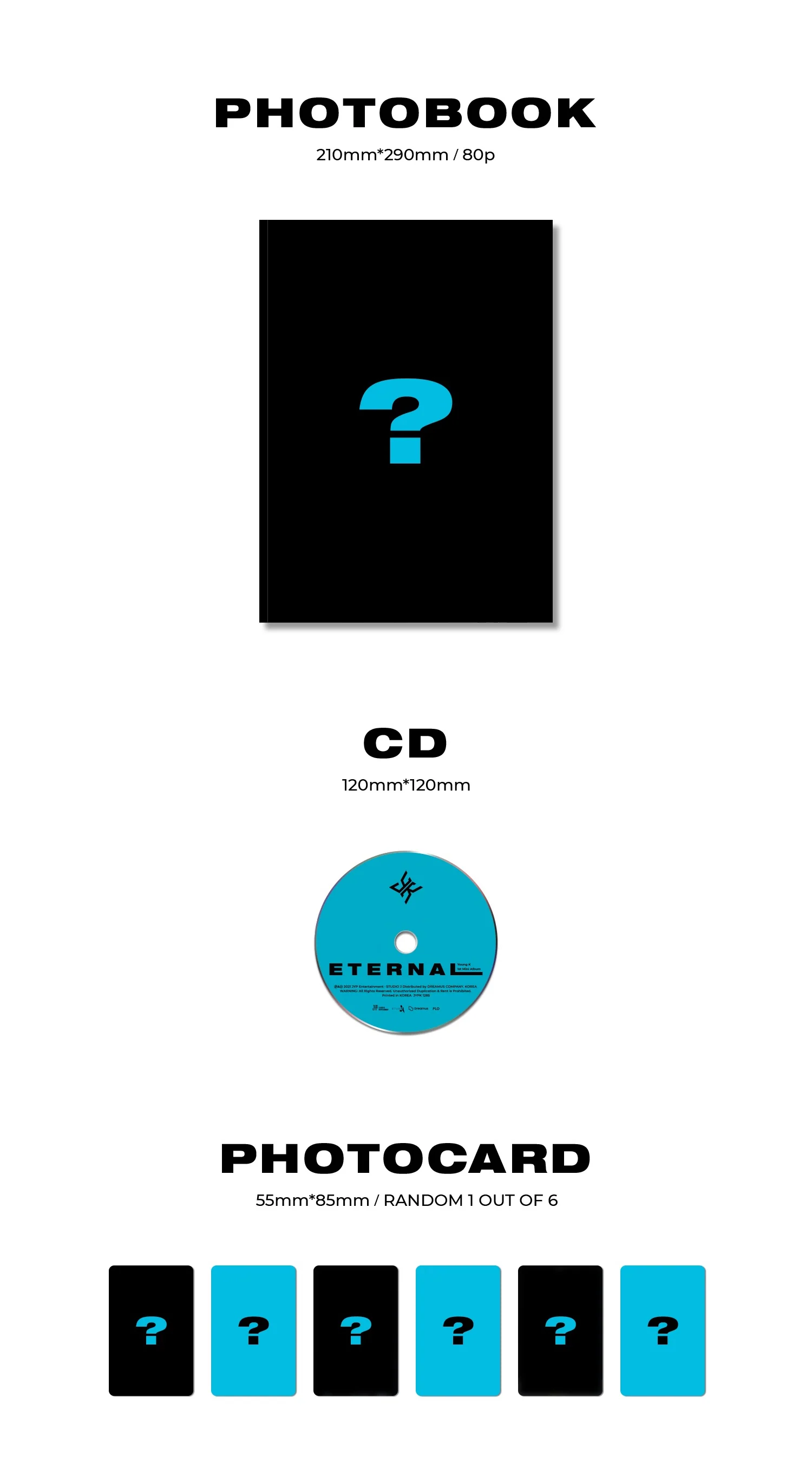 Young K Day6 - 1st Mini Album Eternal [Random ver.] - Image 3