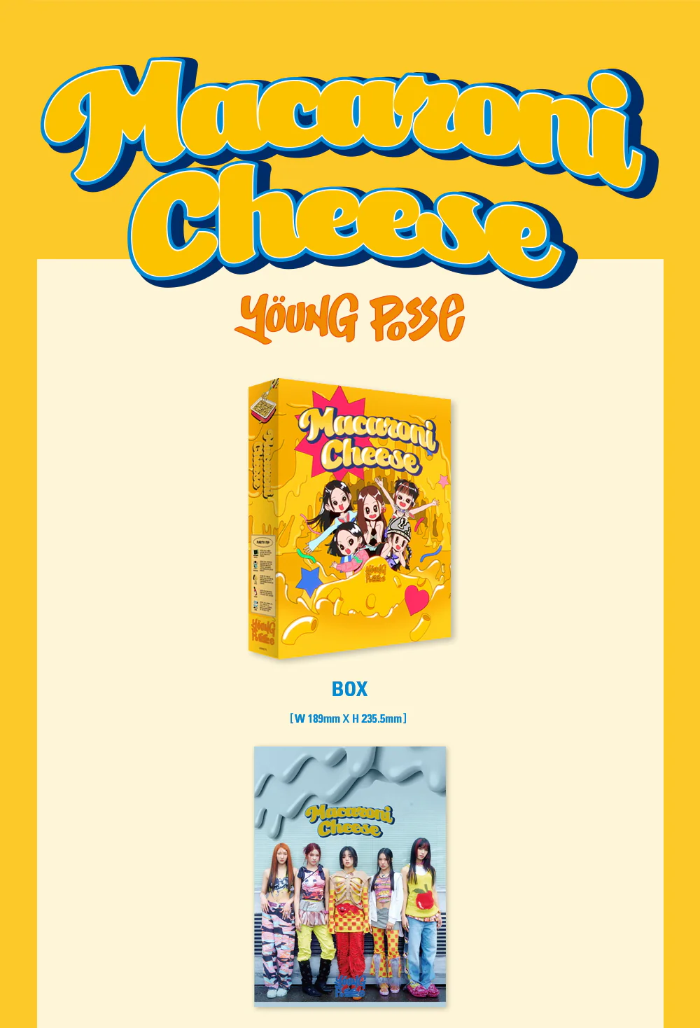 YOUNG POSSE - 1st Mini Album MACARONI CHEESE CD - Image 2
