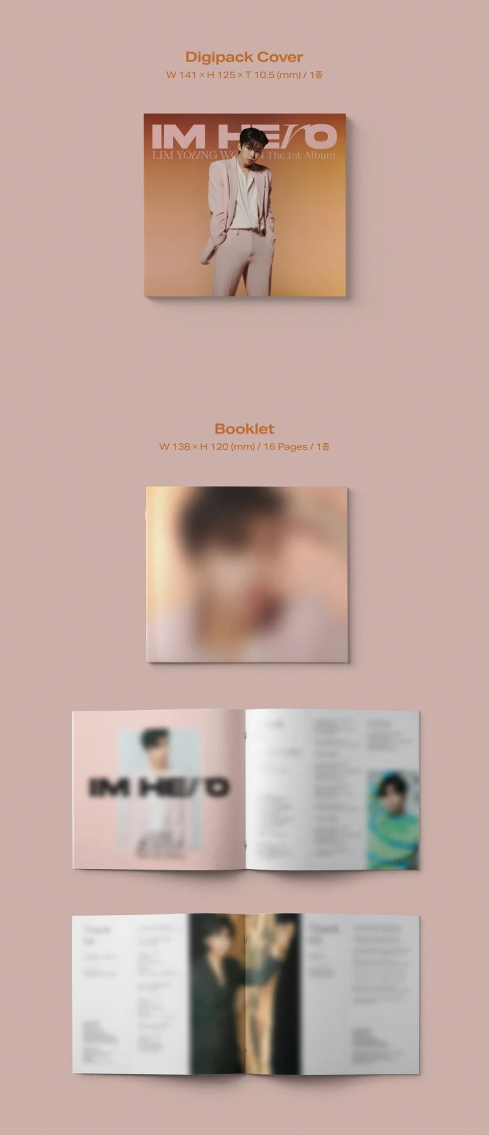 Young Woong Lim - Vol.1 IM HERO DIGIPACK ver. - Image 3