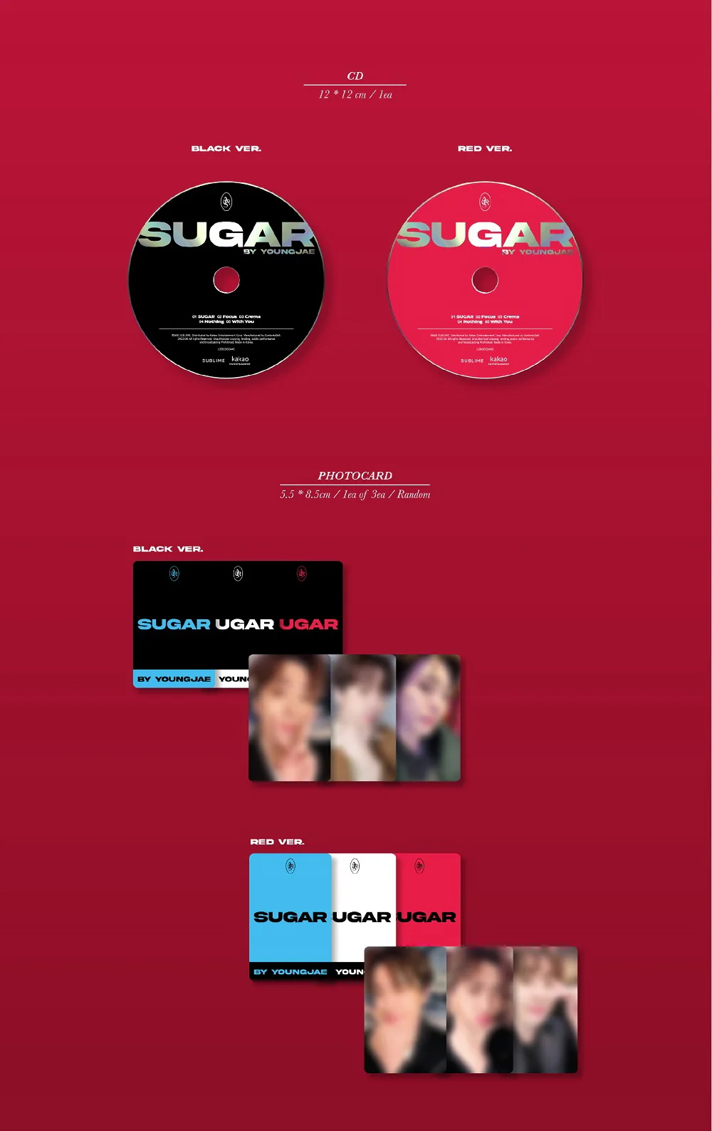 YOUNGJAE GOT7 - 2nd Mini Album Sugar CD - Image 3