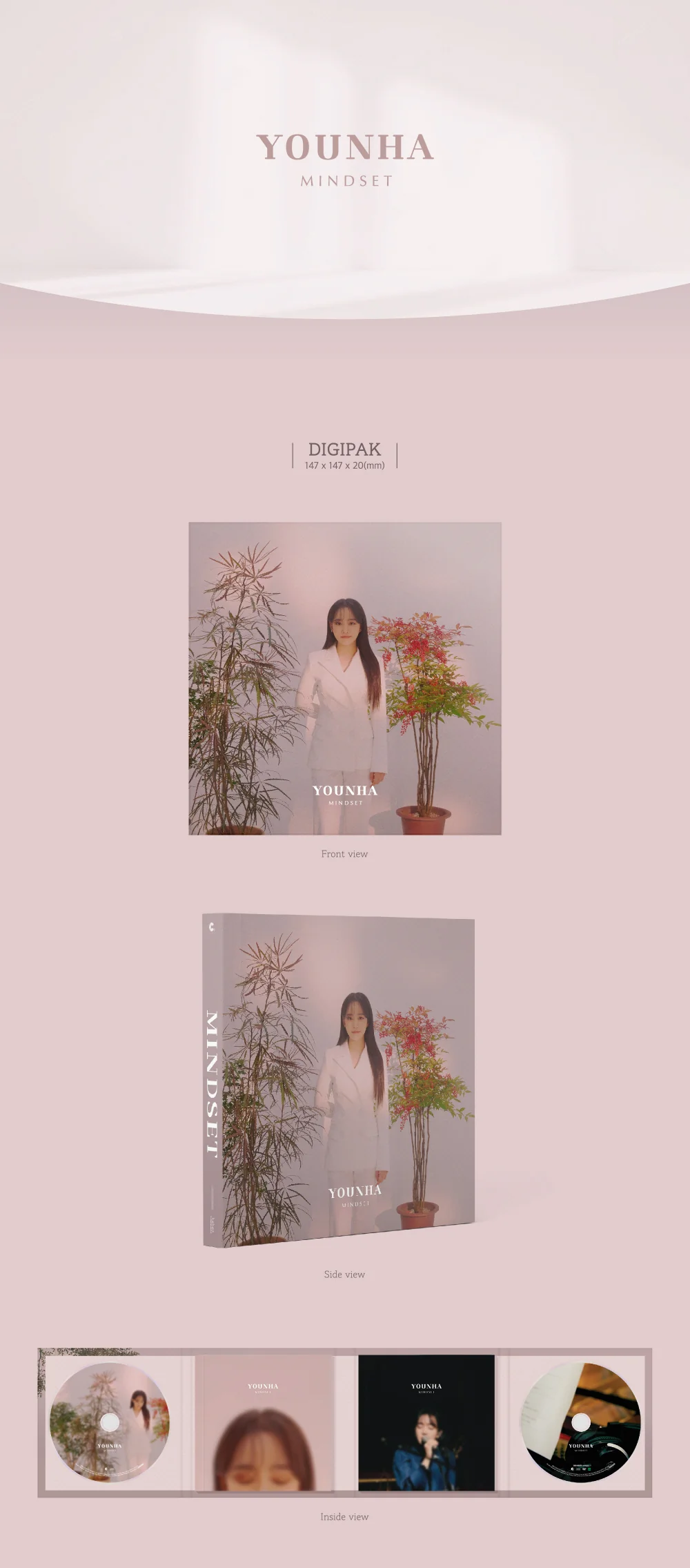 YOUNHA - Studio Live Album [MINDSET] CD - Image 2
