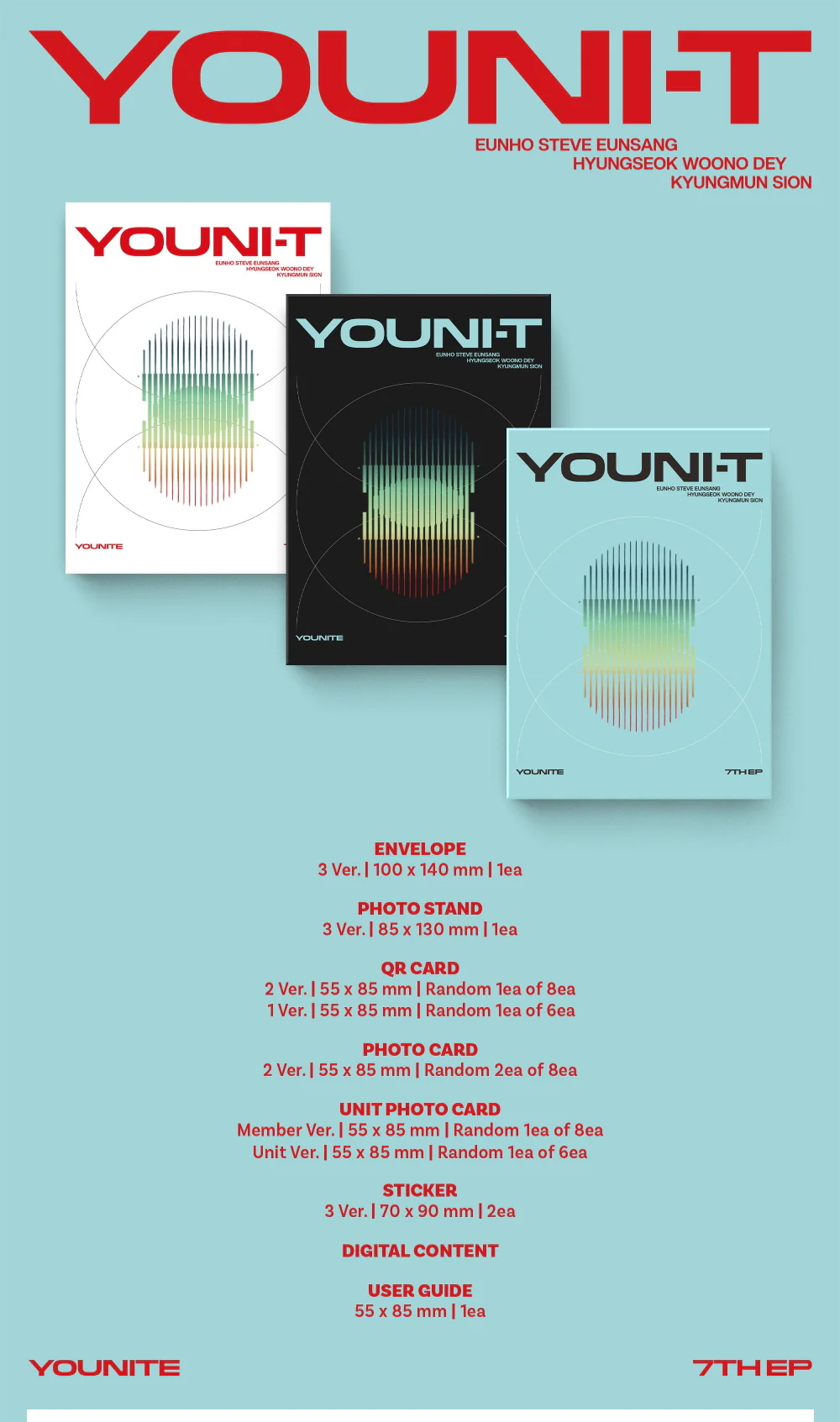 Younite - 7th EP YOUNI-T Pocaalbum version - Image 2
