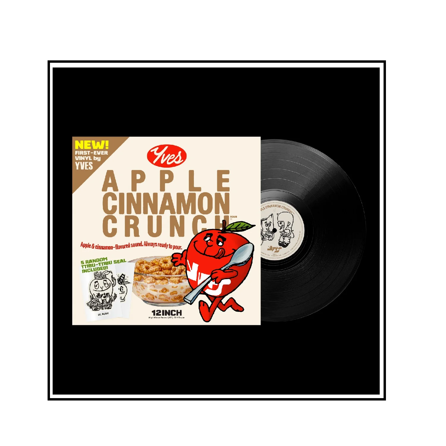 Yves - APPLE CINNAMON CRUNCH [12-Inch Black Vinyl] LP - Image 5