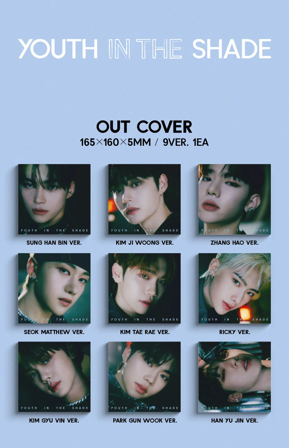 ZEROBASEONE - 1st Mini Album YOUTH IN THE SHADE Digipack version CD - Image 3