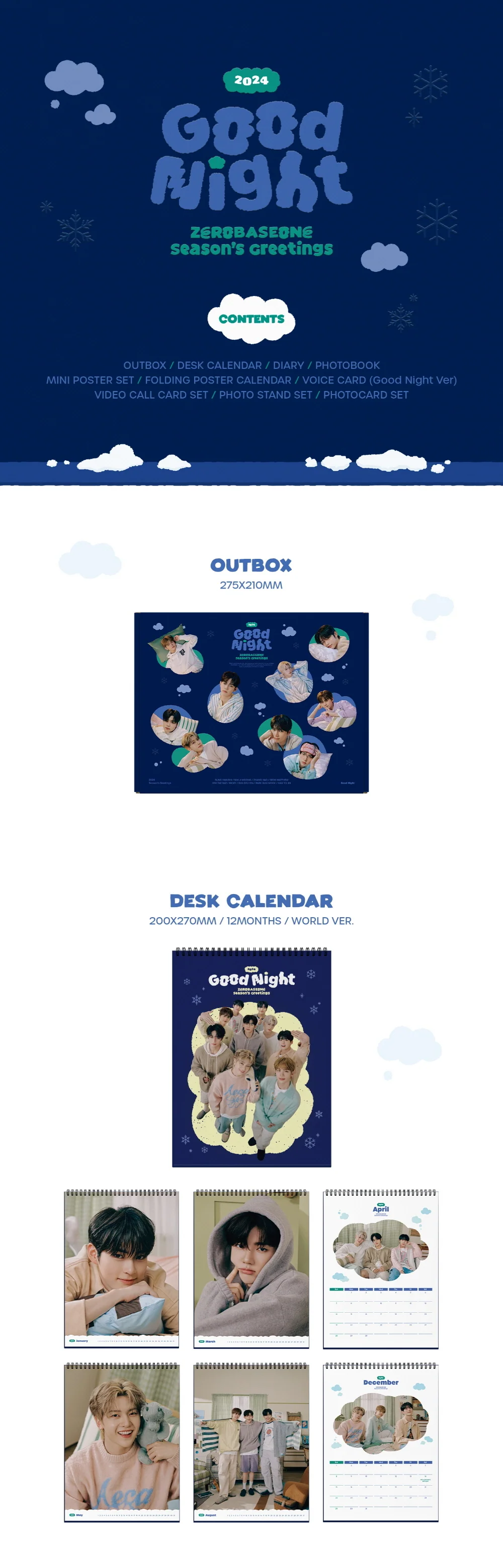 ZEROBASEONE - 2024 SEASON’S GREETINGS [Good Night] - Image 2